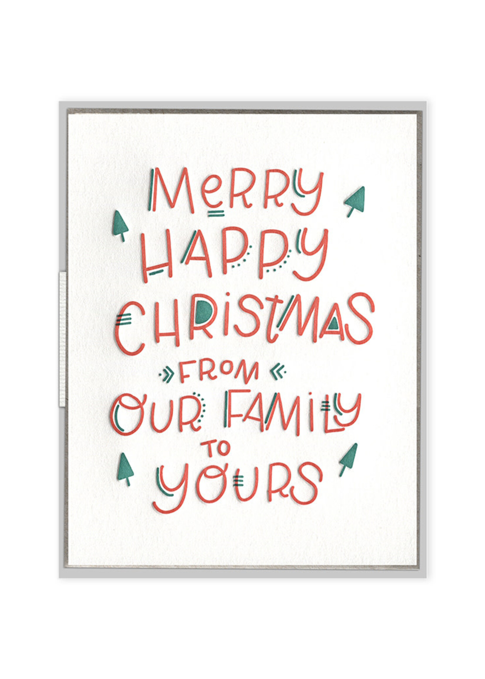Ink Meets Paper FINAL SALE - Merry Happy Christmas Card