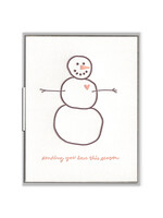 Ink Meets Paper Sending Love Snowman Card