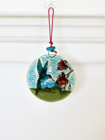 Pampeana Glass Hummingbird Ornament