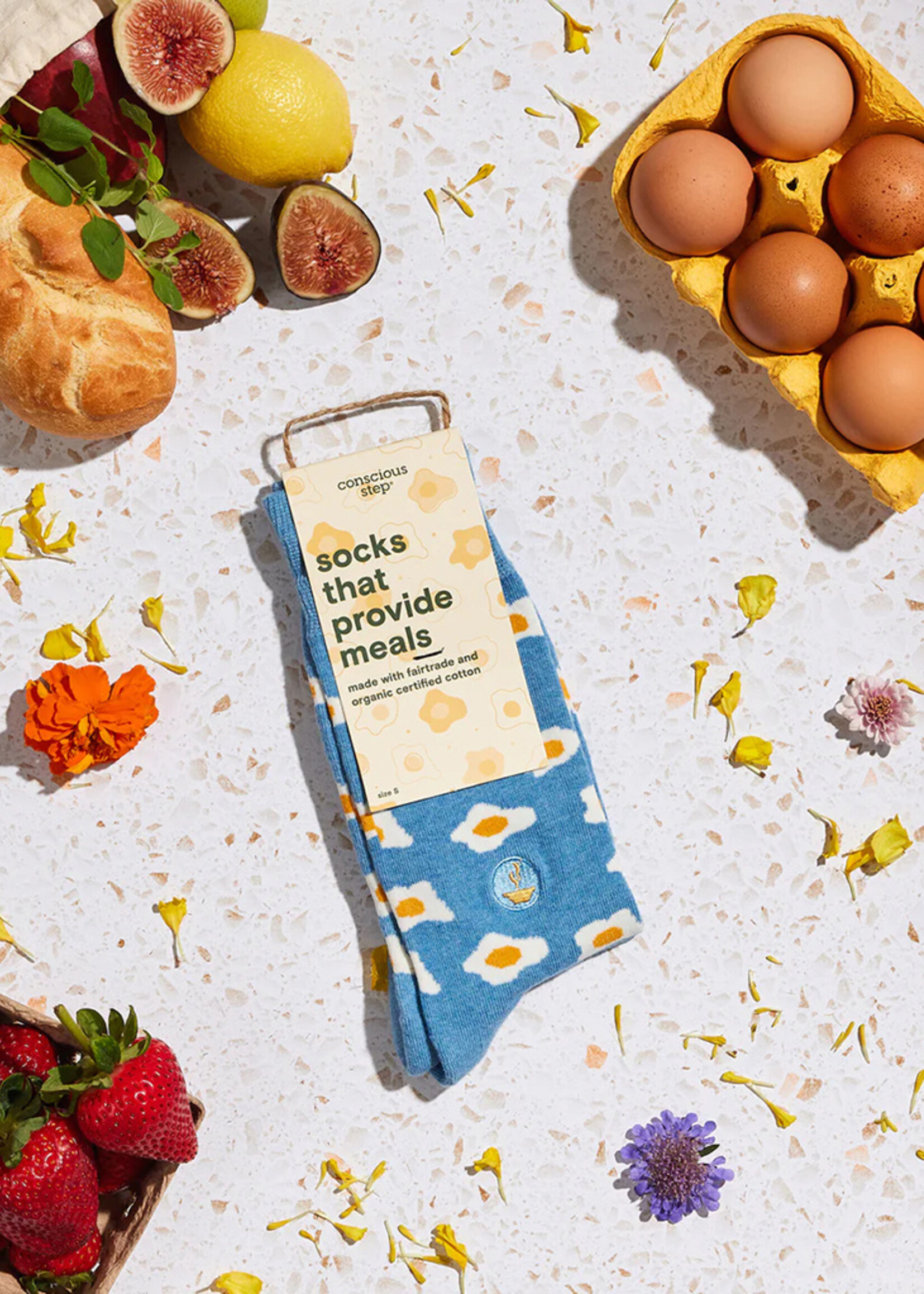 Conscious Step Women's Egg Socks that Provide Meals