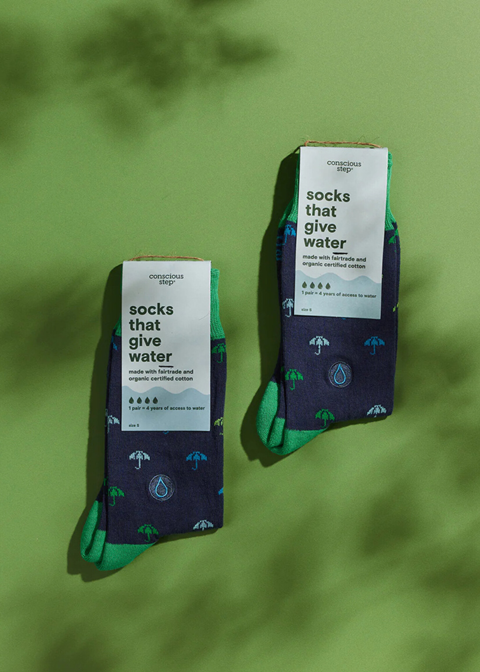 Conscious Step Men's Umbrella Socks that Give Water