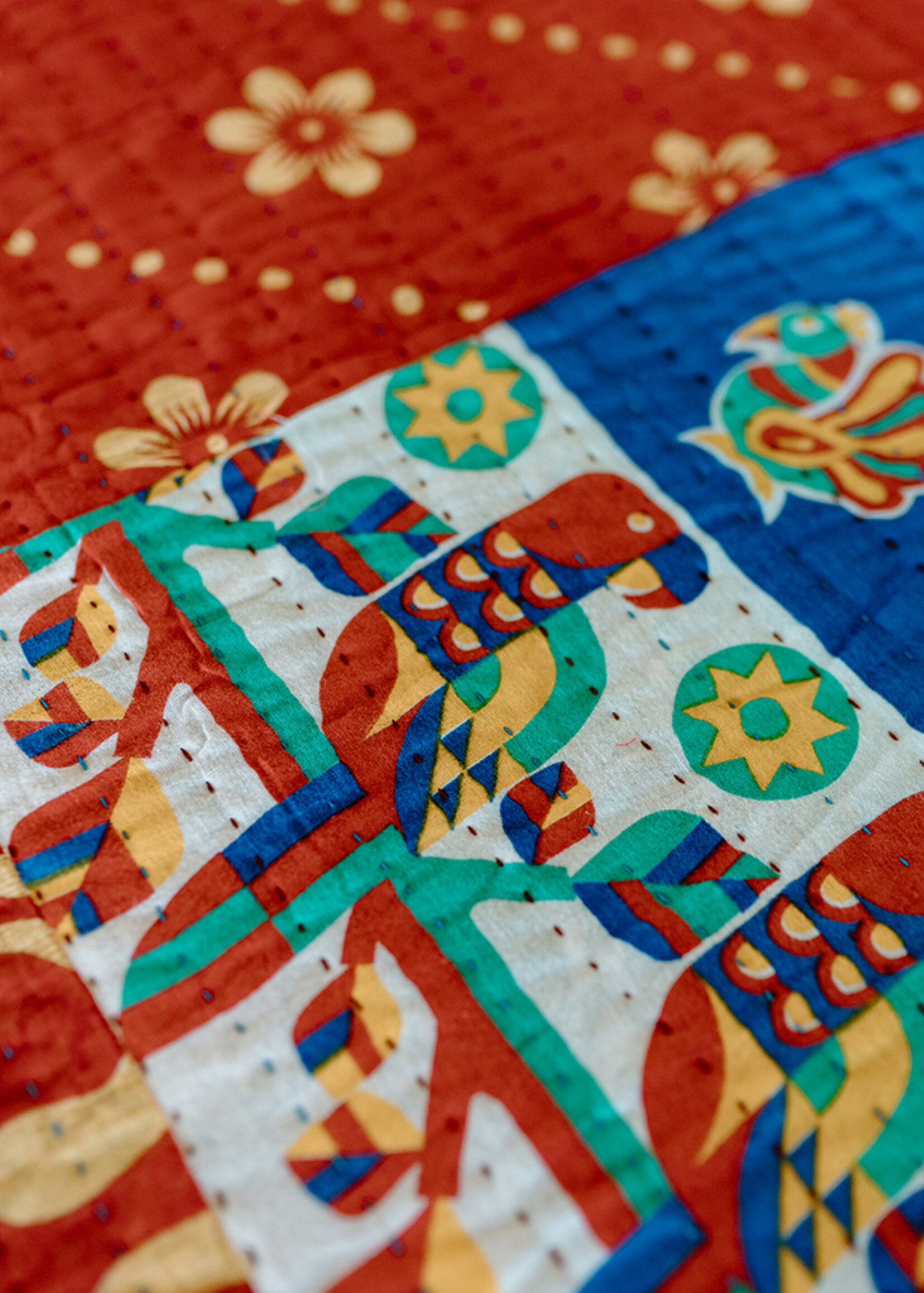 SERRV King Size Kantha Quilt #1