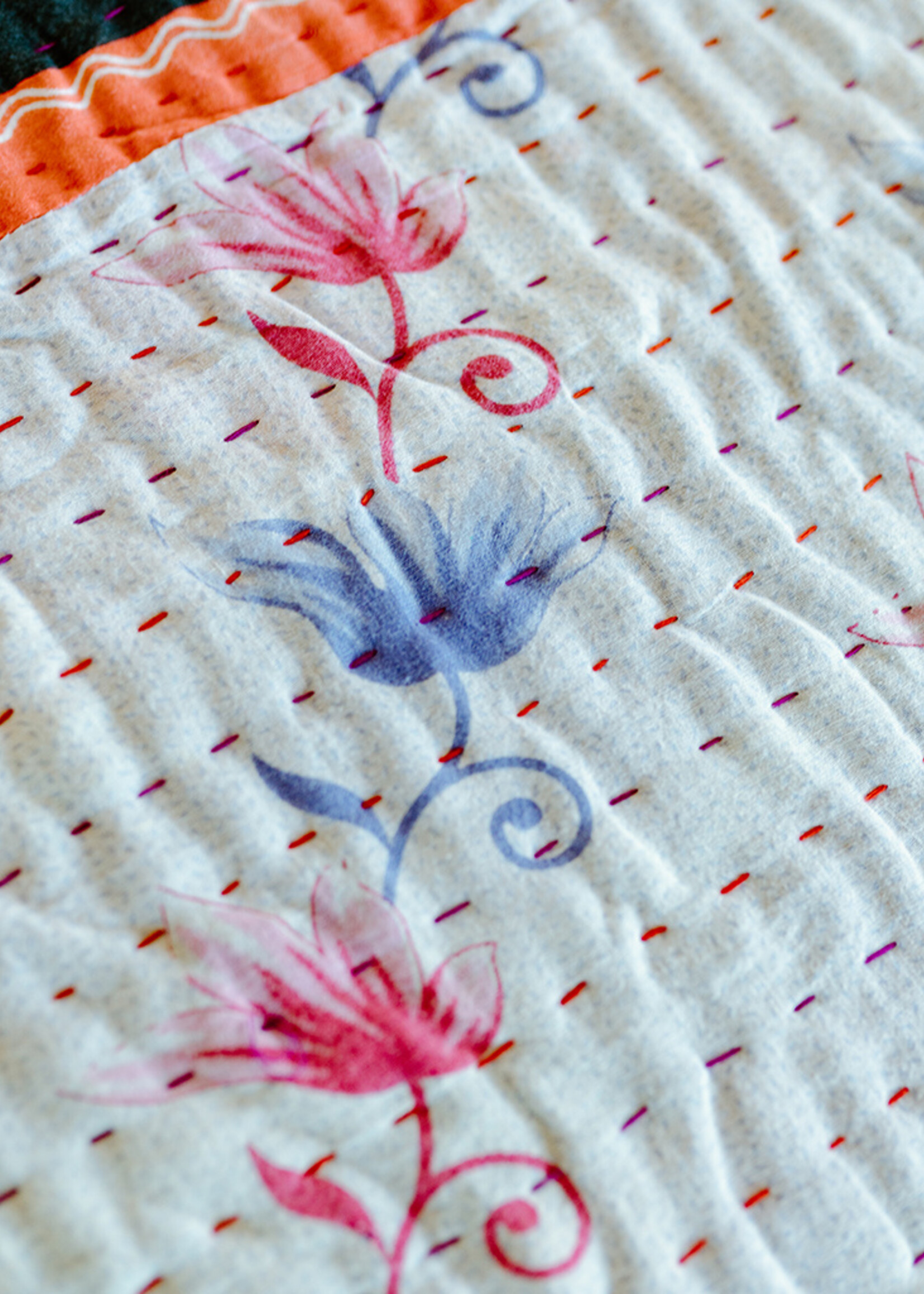 SERRV King Size Kantha Quilt #3