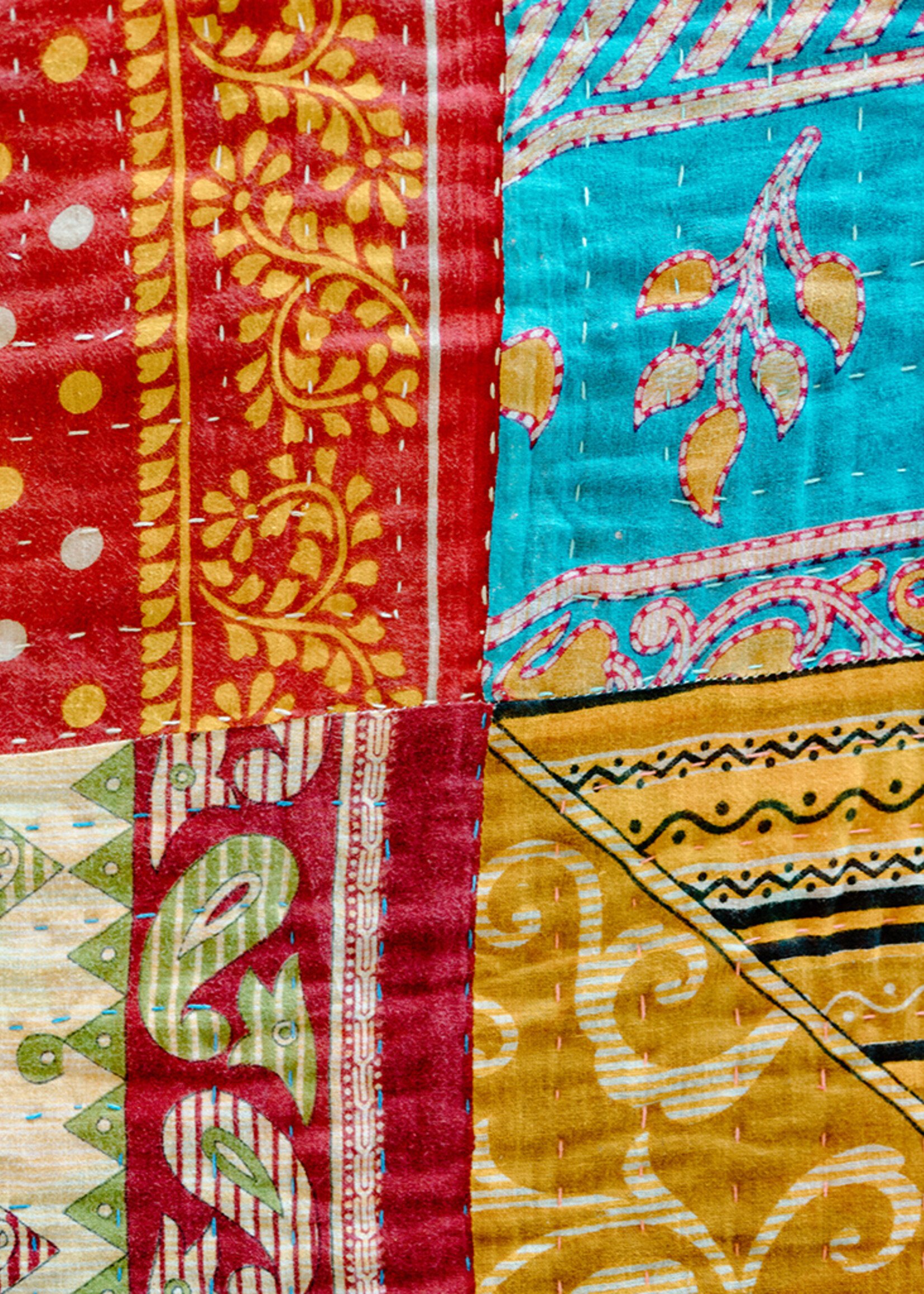 SERRV King Size Kantha Quilt #6