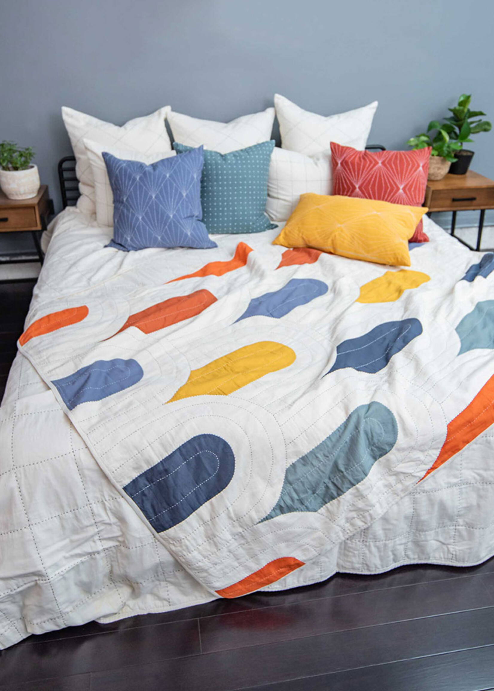 Anchal Project Canopy Gumdrop Throw Quilt
