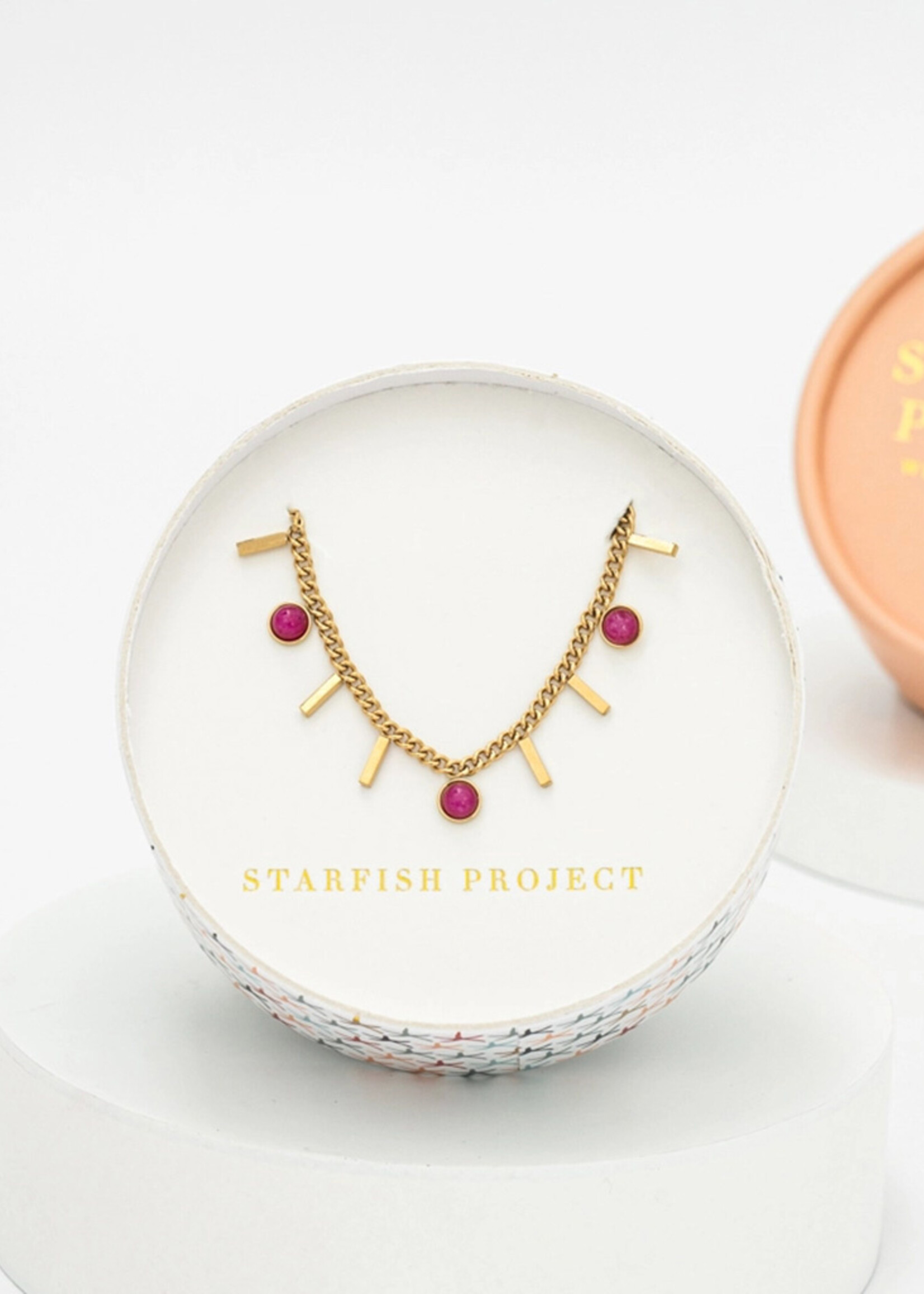 Starfish Project Scarlet Stone Helio Necklace