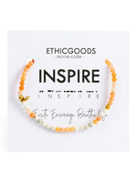 Ethic Goods 3mm Morse Code INSPIRE Bracelet - Pink Aventurine & Howlite