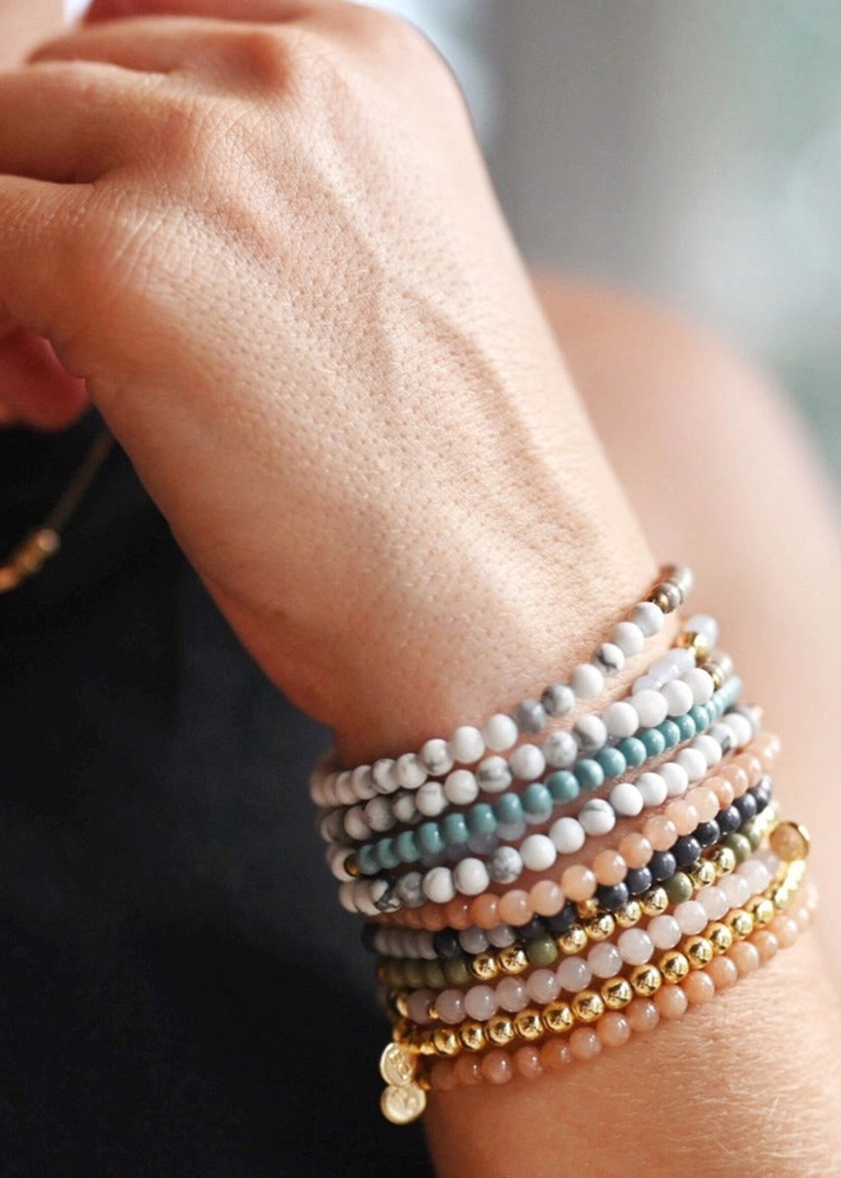 Ethic Goods Stone Stacking Bracelet - Amazonite