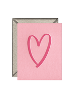 Ink Meets Paper Brushed Heart Card Set of 6