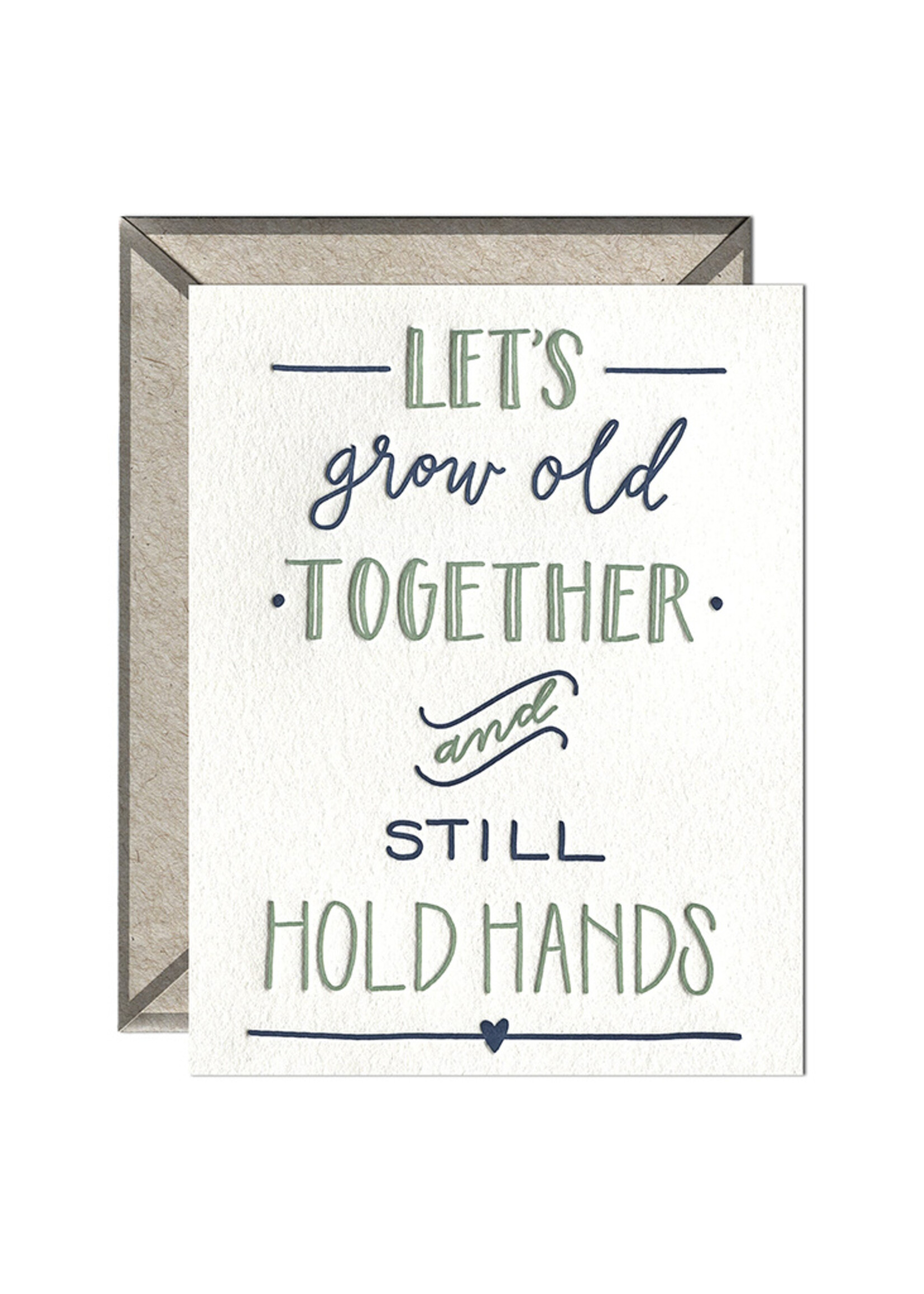 Ink Meets Paper Still Hold Hands Card