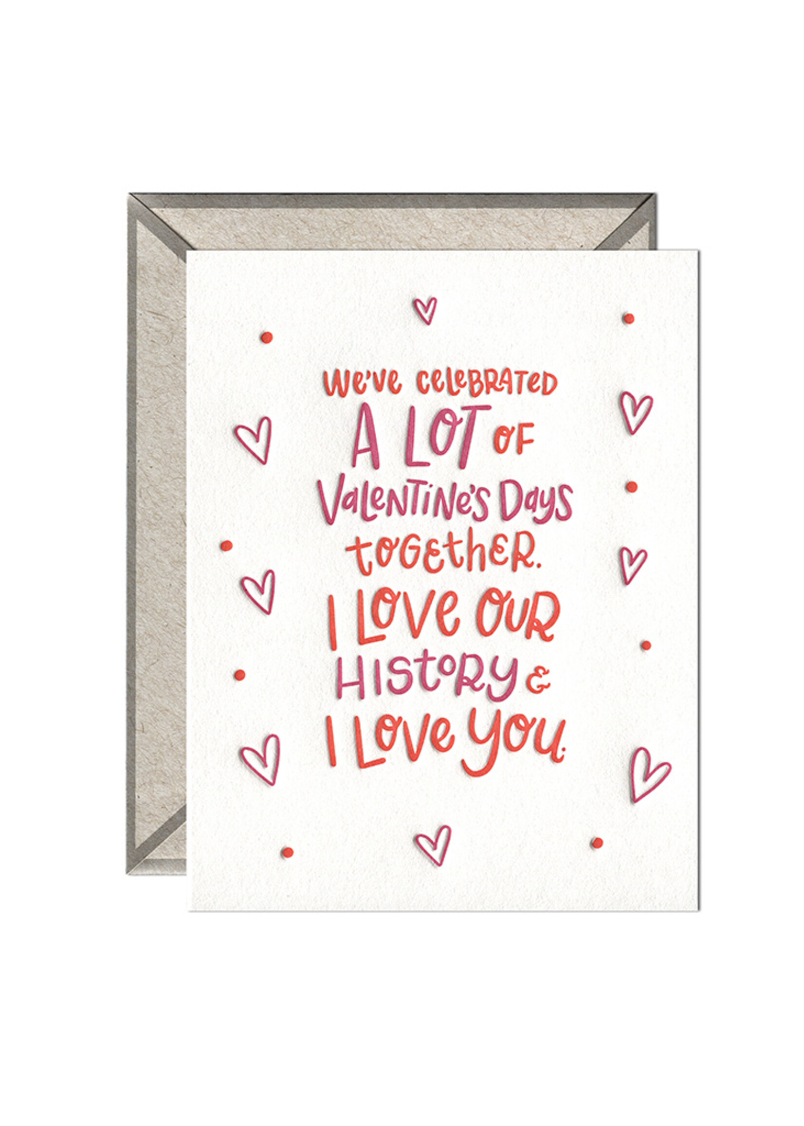 Ink Meets Paper FINAL SALE - Love Our History Valentine Card