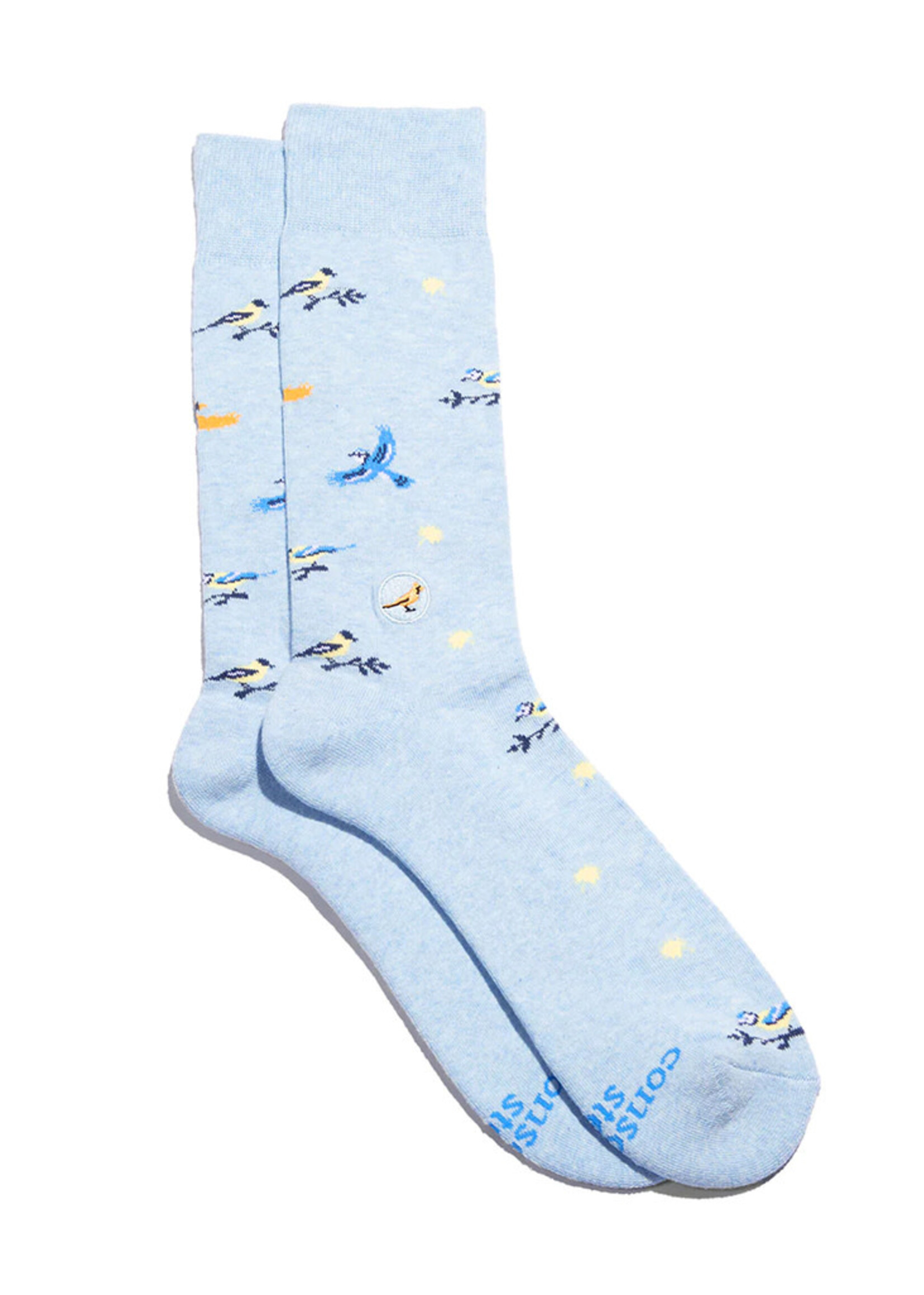 Conscious Step Women's Blue Songbird Socks