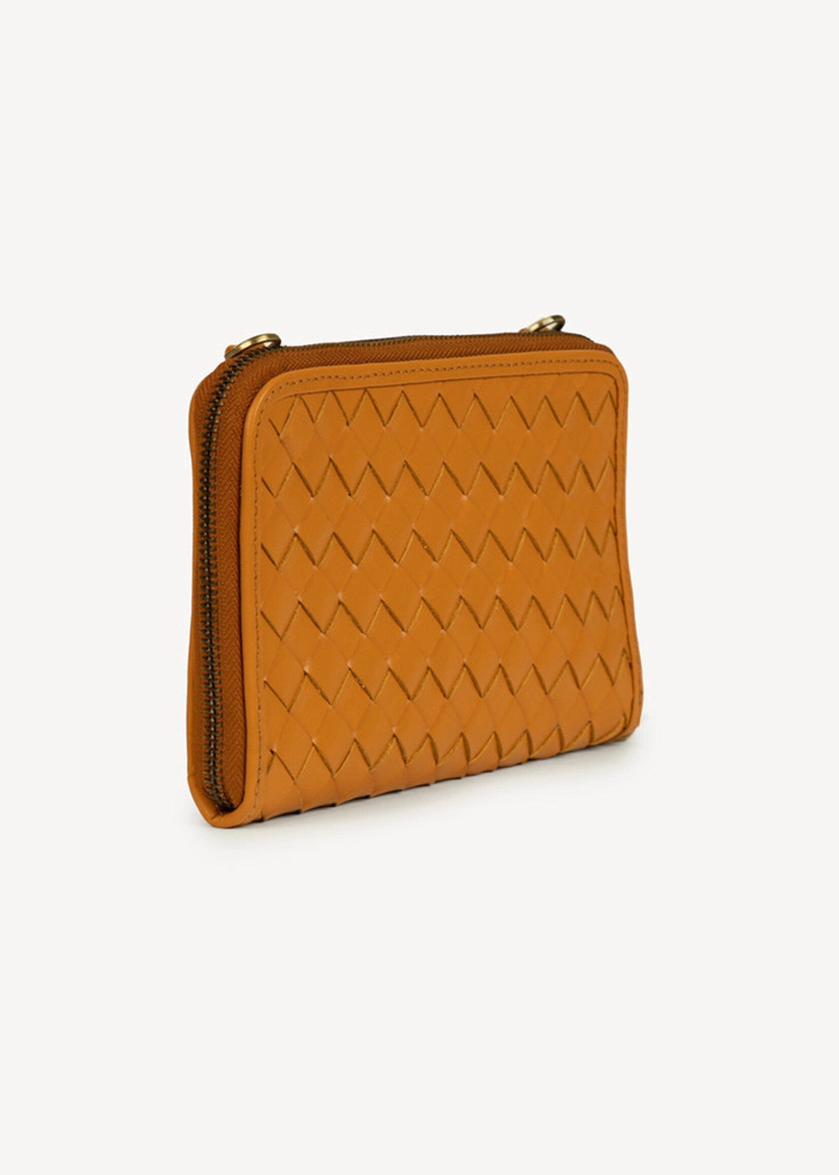 Joyn FINAL SALE - Honey Woven Crossbody Wallet