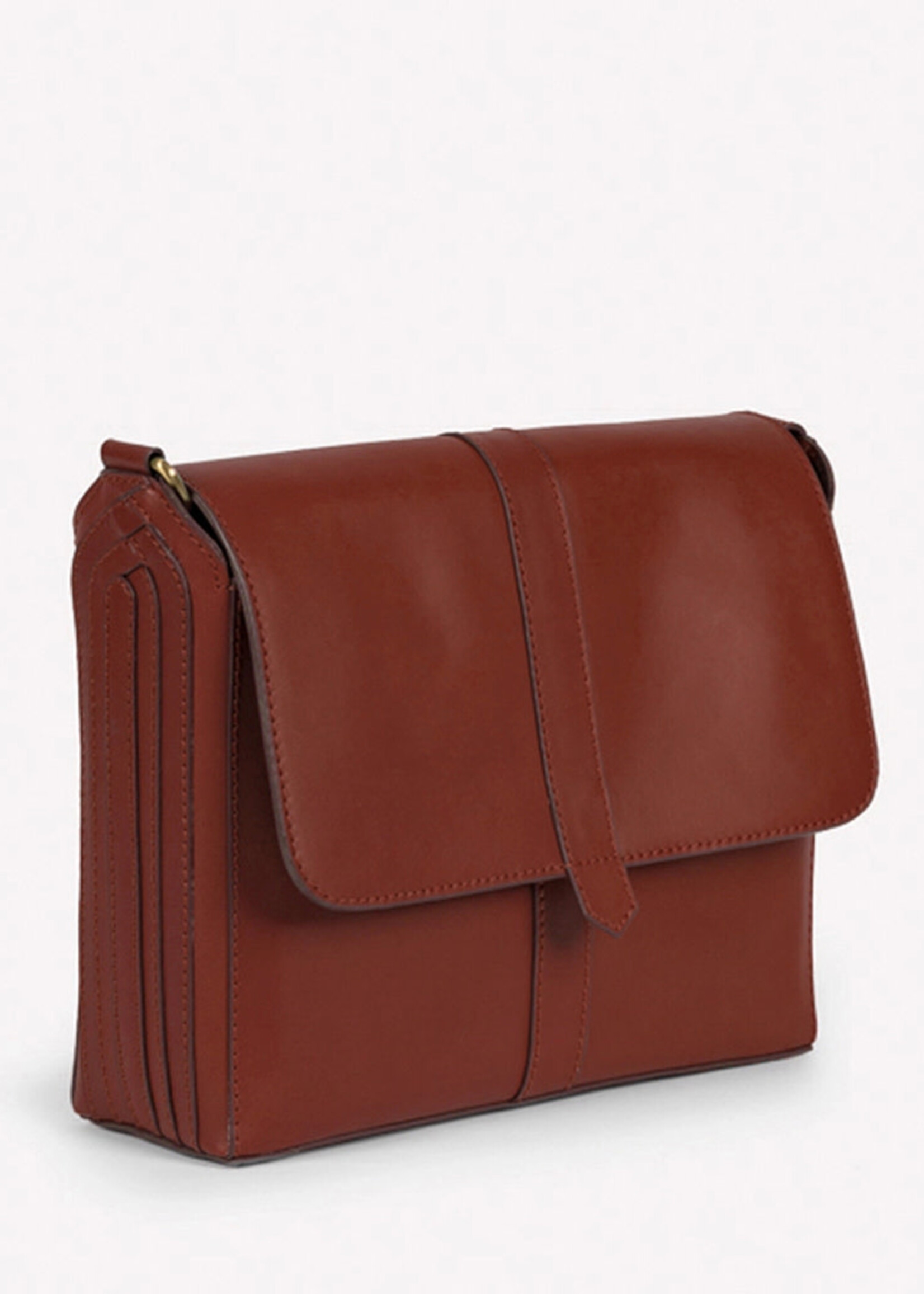 Joyn FINAL SALE - Maker's Satchel Purse - Chocolate Brown Leather