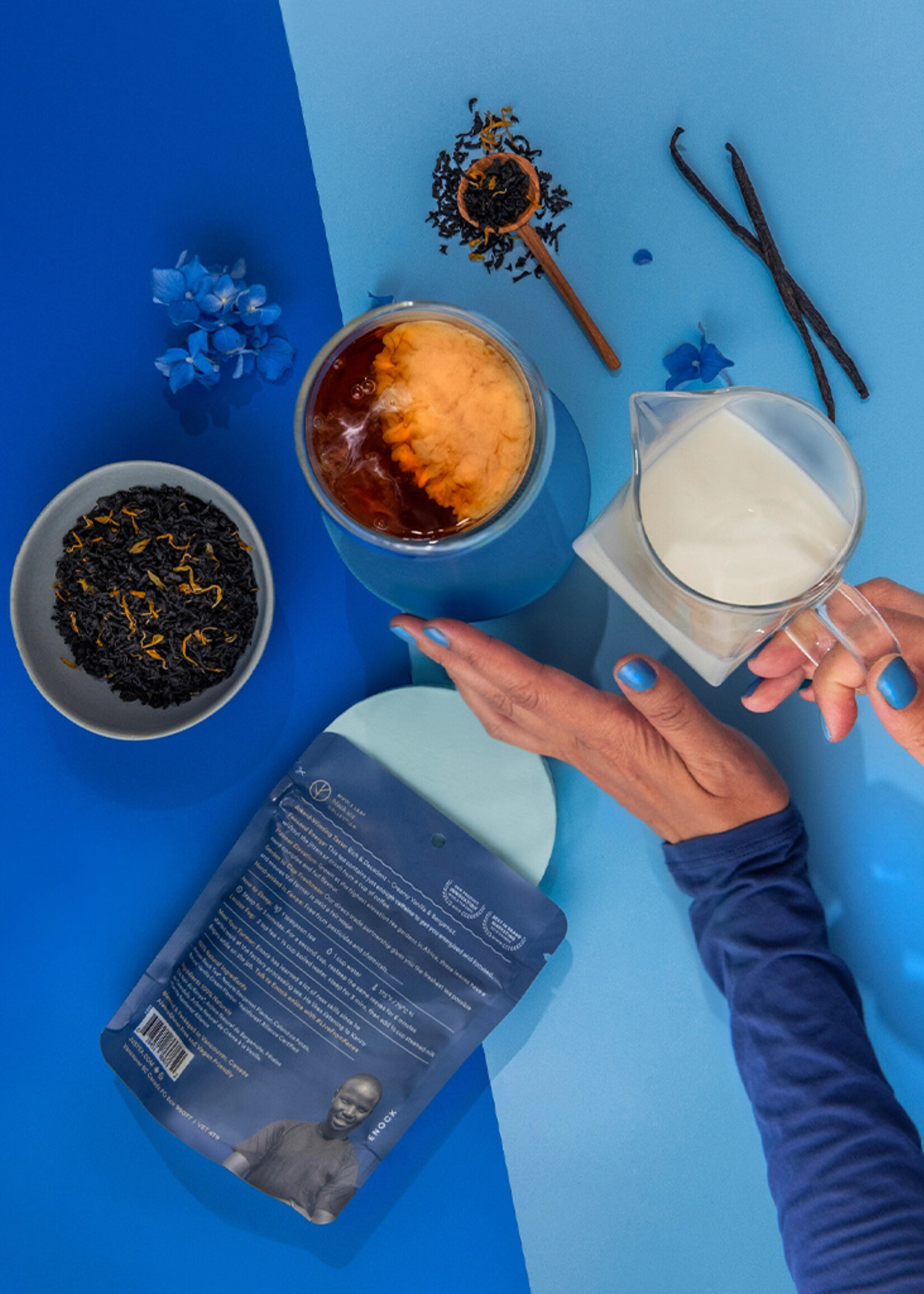 JusTea Cream Earl Grey Loose Leaf Tea - Pouch