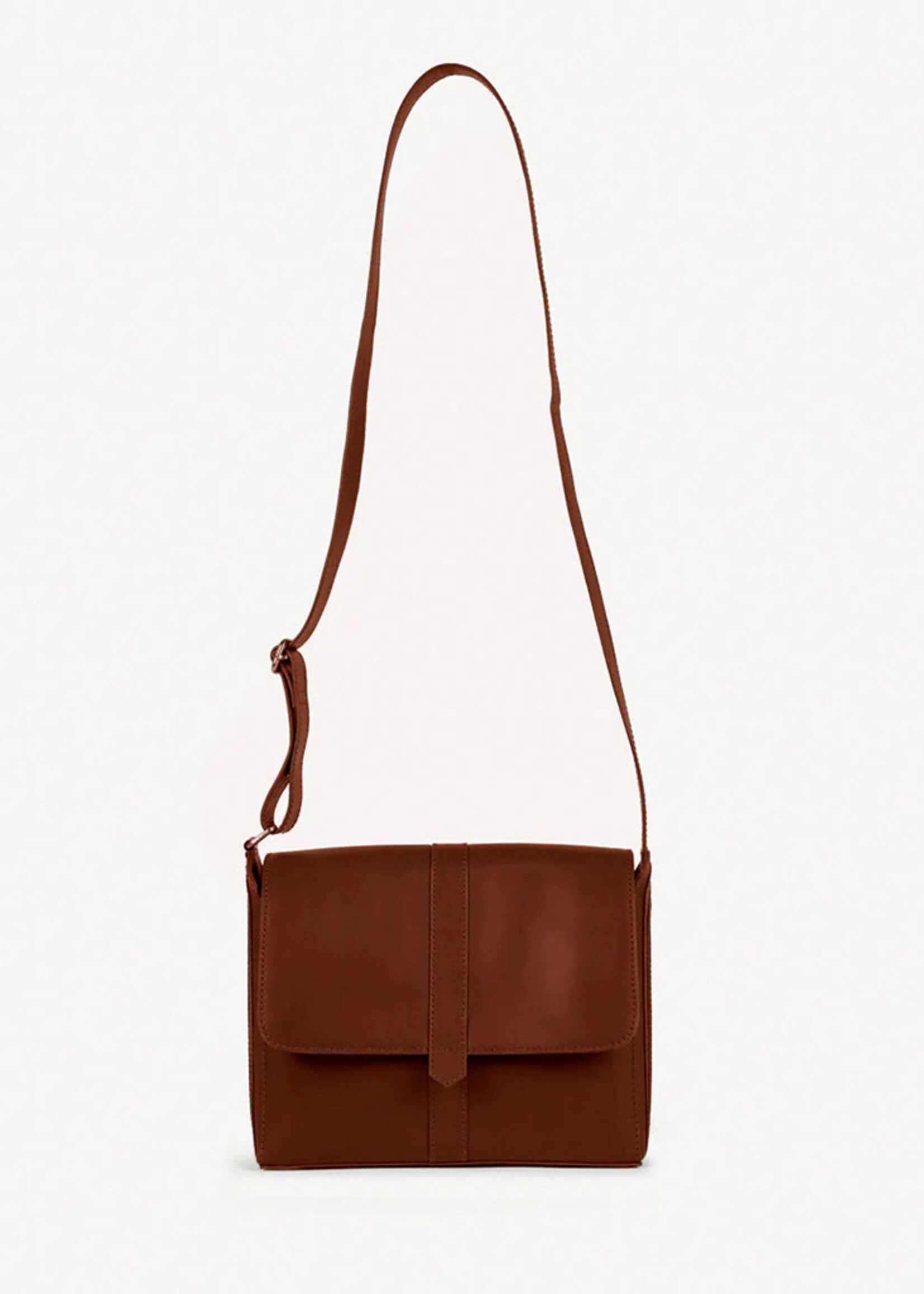 Joyn FINAL SALE - Maker's Satchel Purse - Chocolate Brown Leather