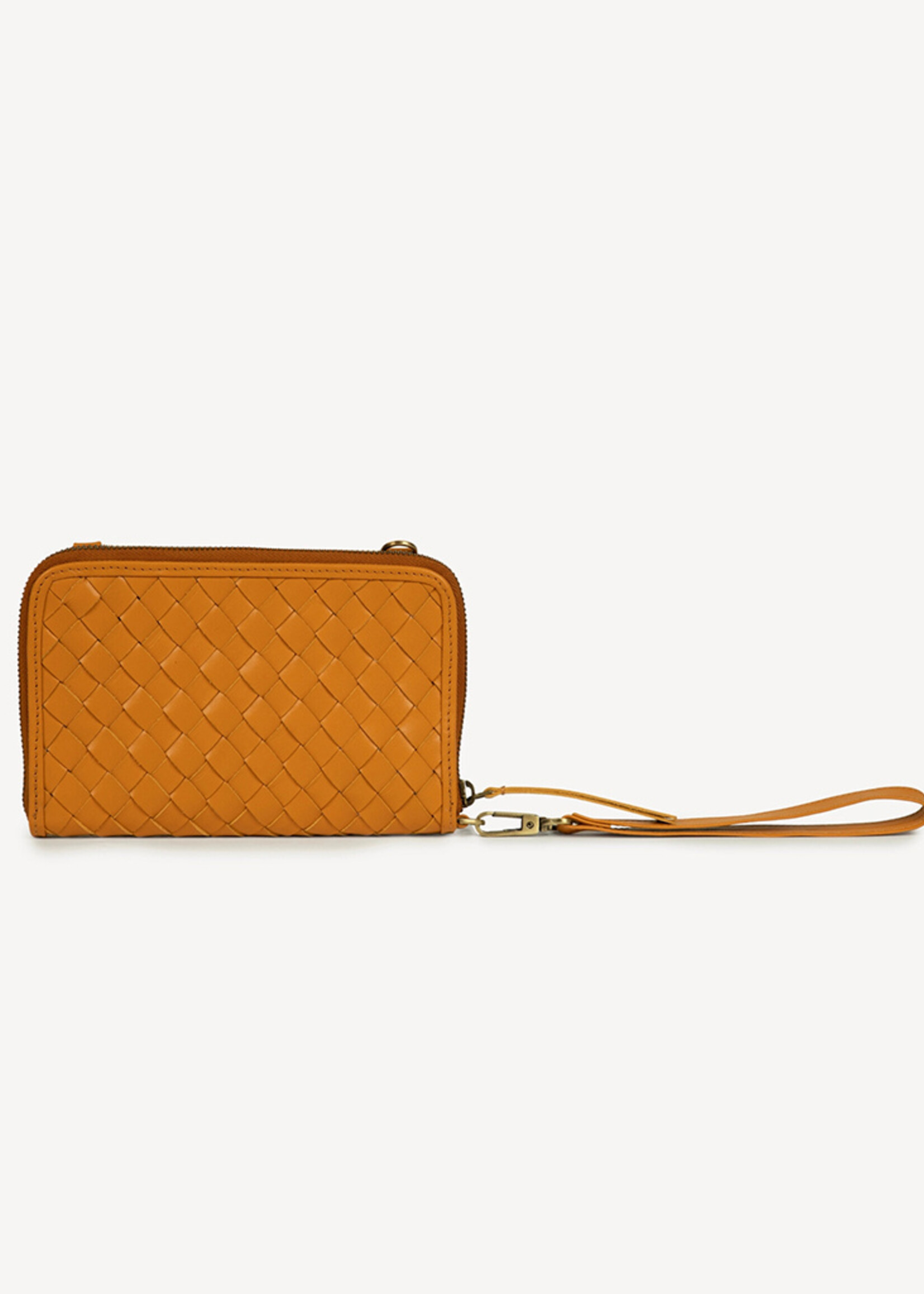Joyn FINAL SALE - Honey Woven Crossbody Wallet