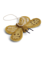 Gry and Sif Felt Butterfly Ornament - Yellow