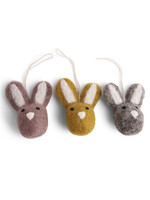 Gry and Sif Mini Felt Bunny Ornament Set