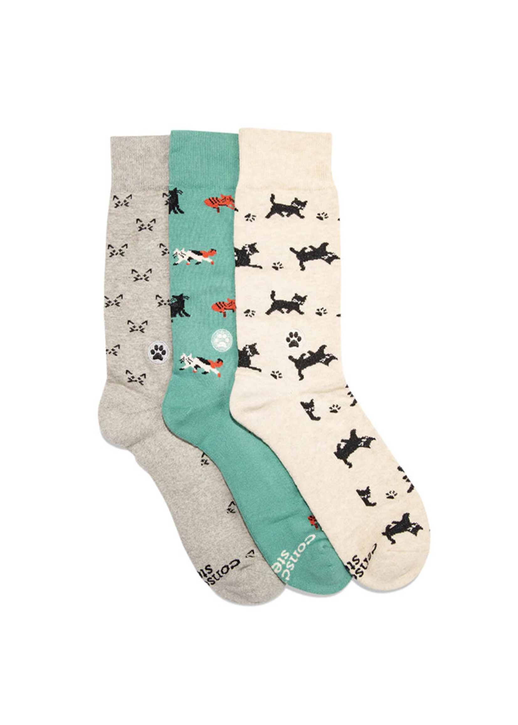 Conscious Step Women's Sock Box that Save Cats