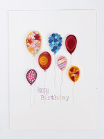 Ten Thousand Villages Quilled Happy Birthday Balloon Card