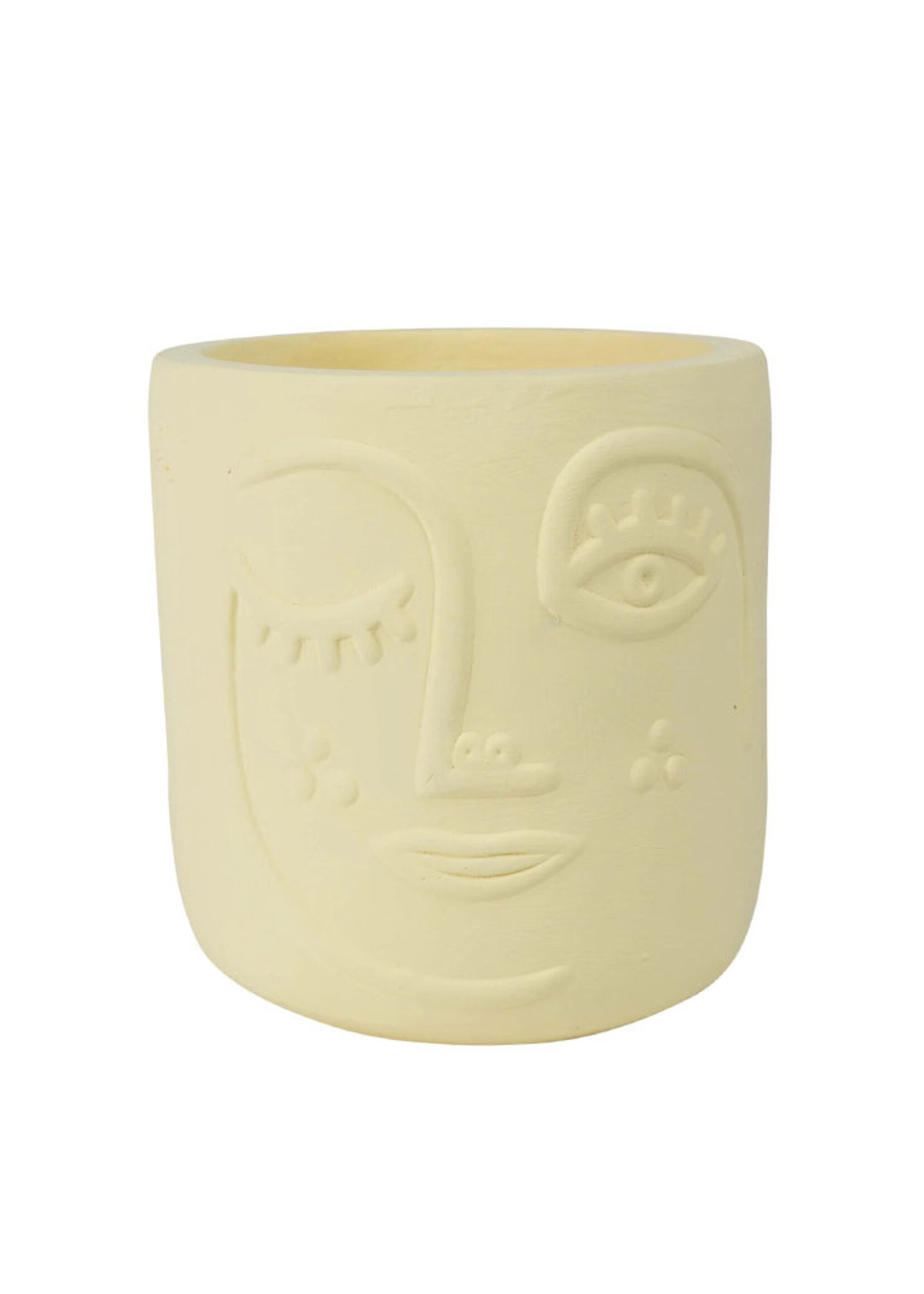 Ten Thousand Villages Winky Face Cream Planter