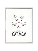 Number One Cat Mom Card