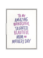 Amazing Wonderful Mom Card