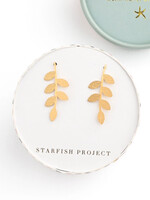 Starfish Project Flourish Vine Leaf Earrings