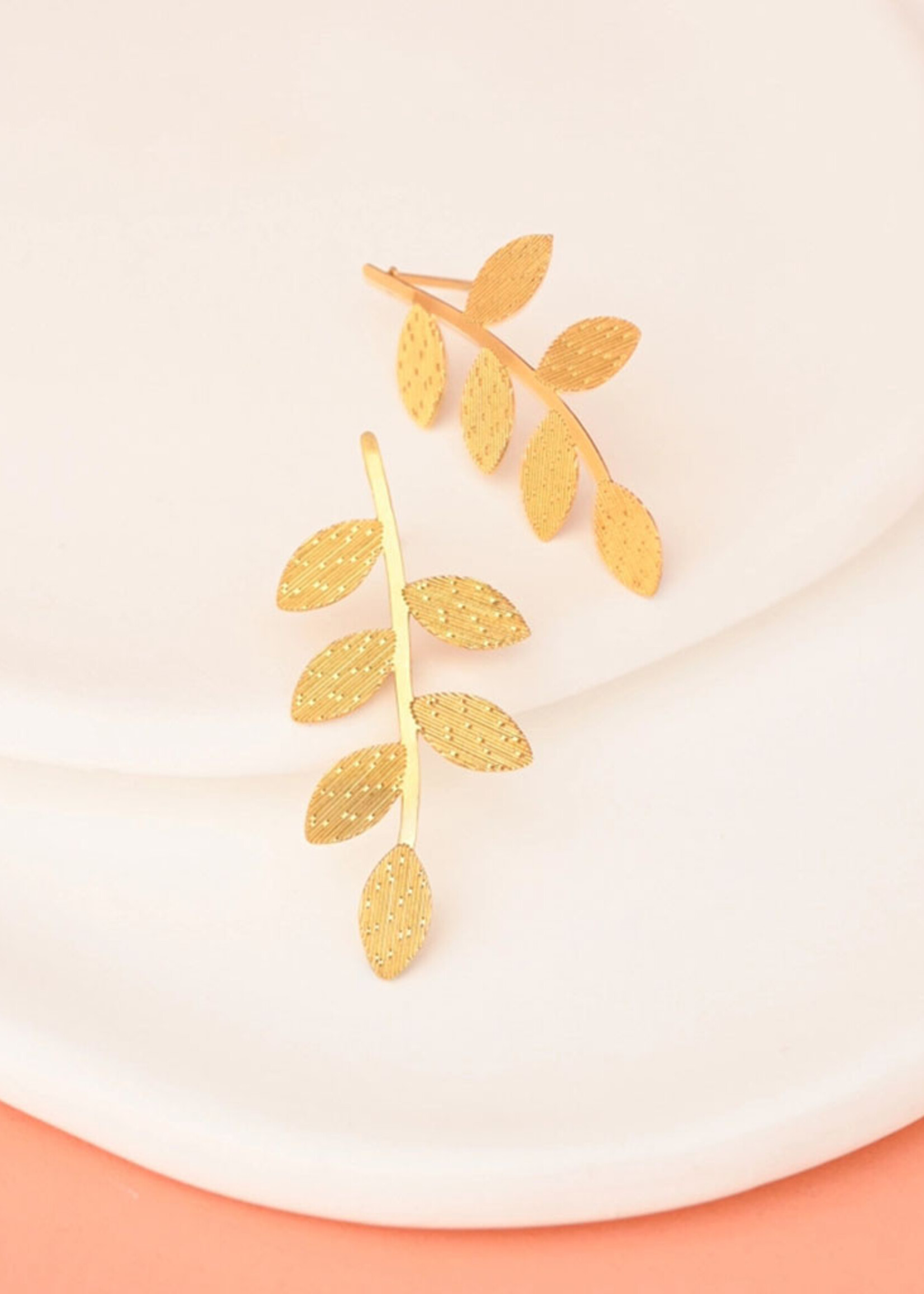 Starfish Project Flourish Vine Leaf Earrings