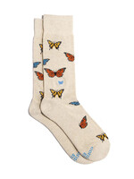 Conscious Step Men's Butterfly Socks - Protect Pollinators