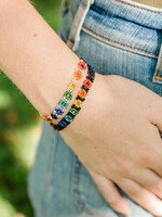 Rainbow Flower Bracelet