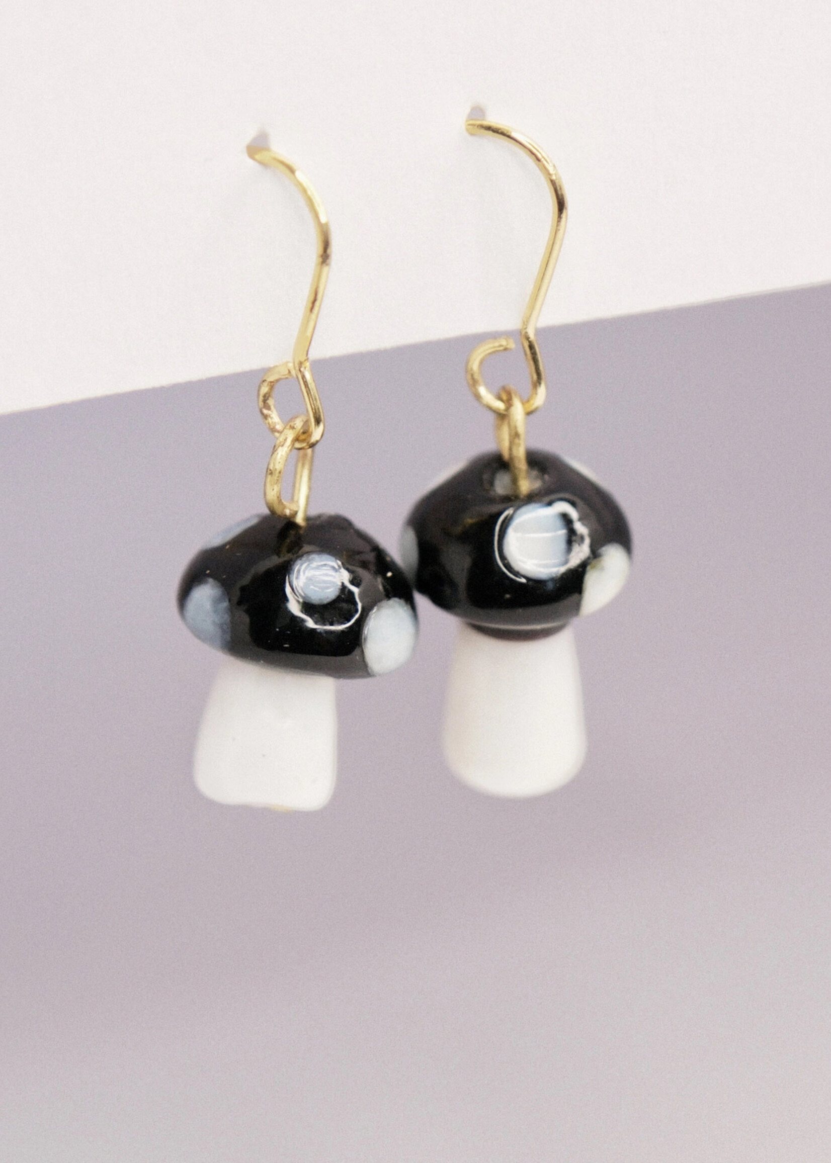 Pixie Dust Mushroom Earrings