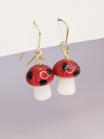 Hopes Unlimited Pixie Dust Mushroom Earrings