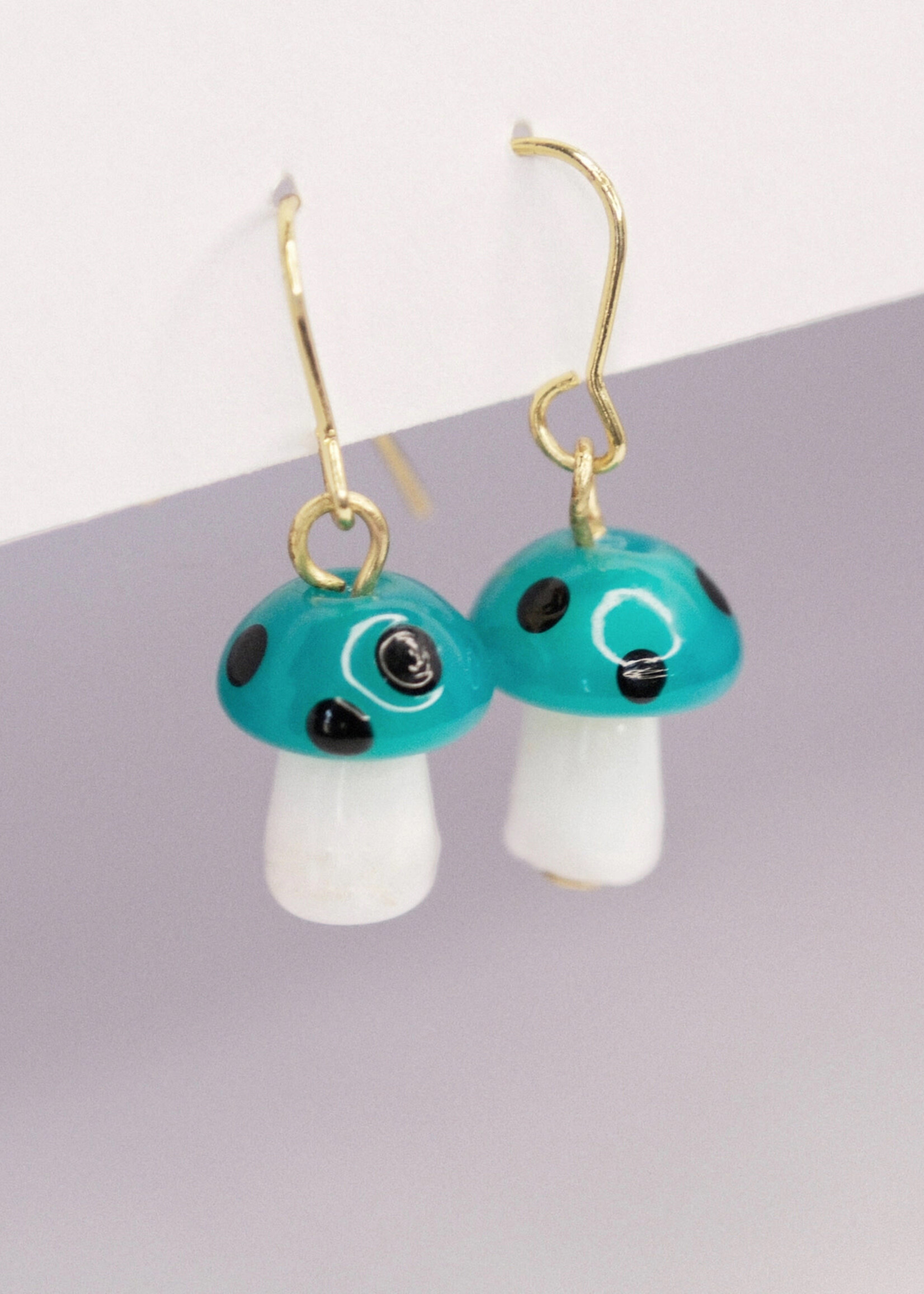 Pixie Dust Mushroom Earrings
