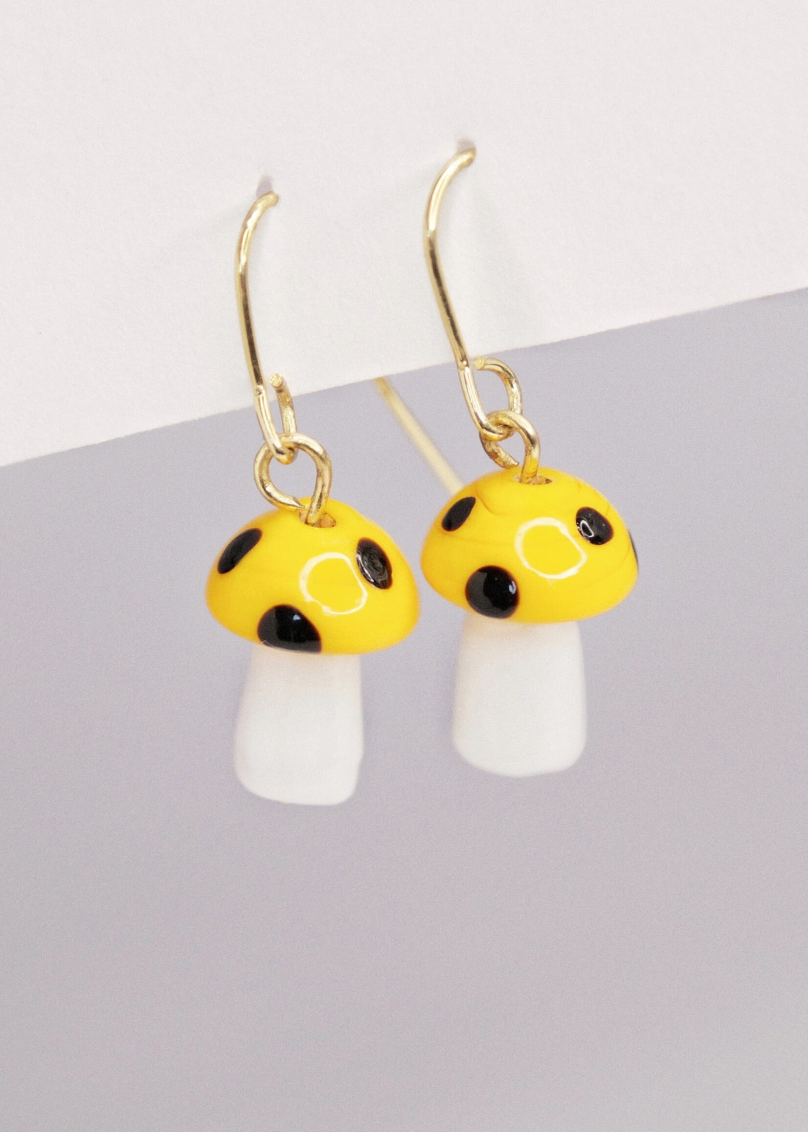Pixie Dust Mushroom Earrings