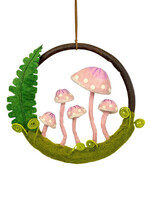 dZi FINAL SALE - Felt Pink Ladies Mushroom Ring