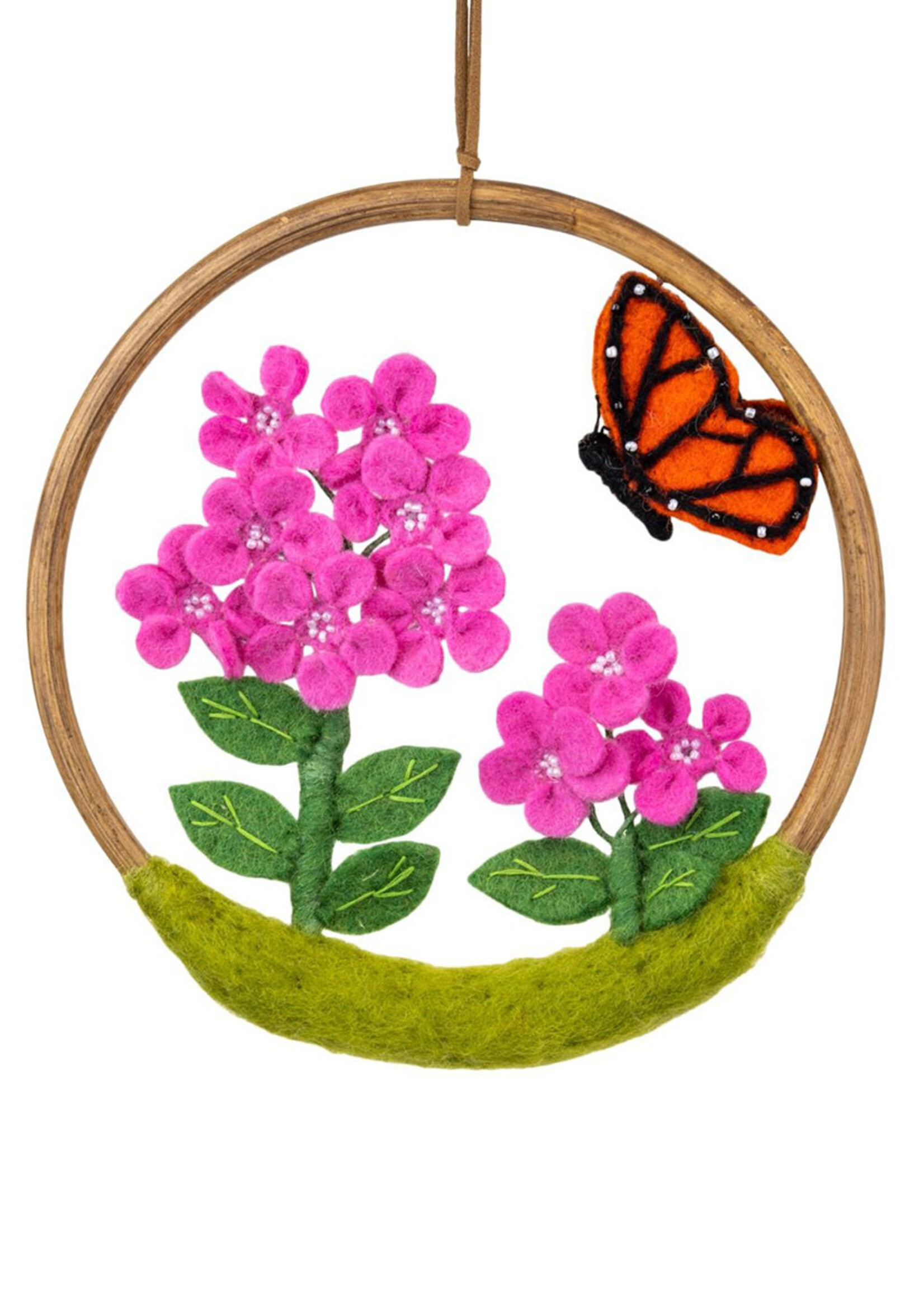 dZi Felt Milkweed Flower Ring