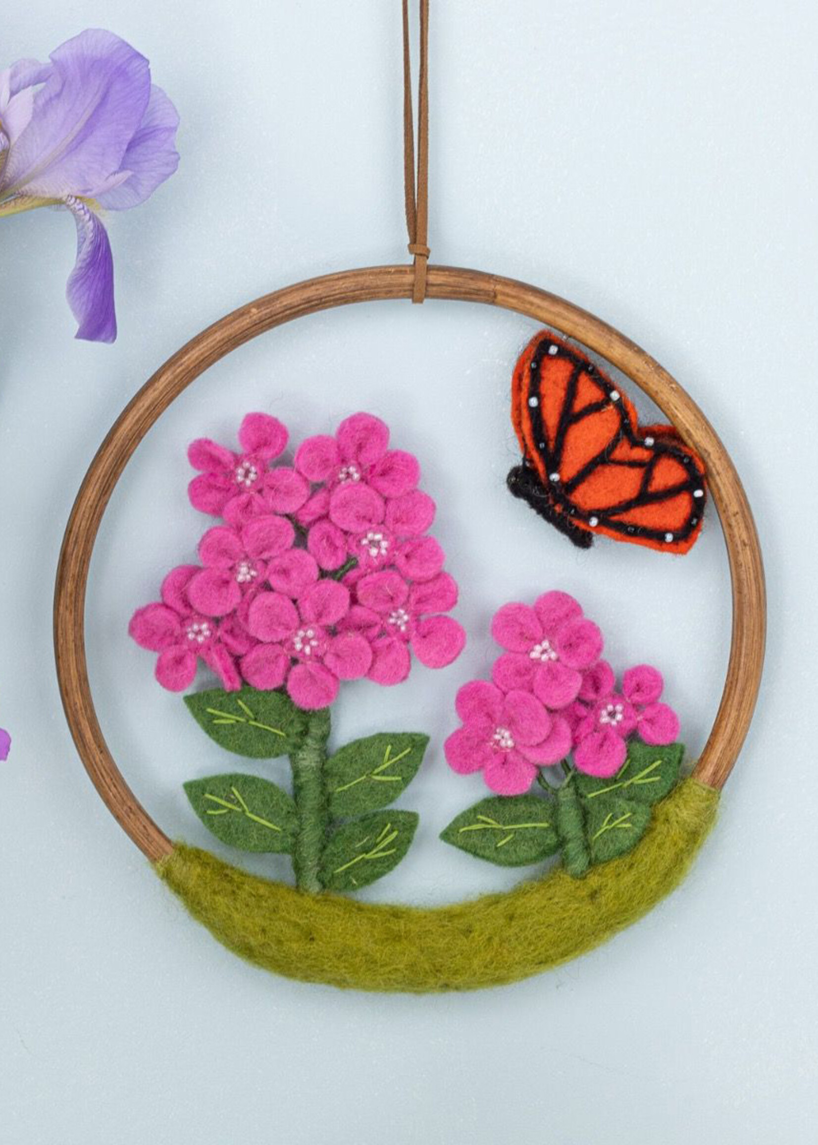 dZi Felt Milkweed Flower Ring