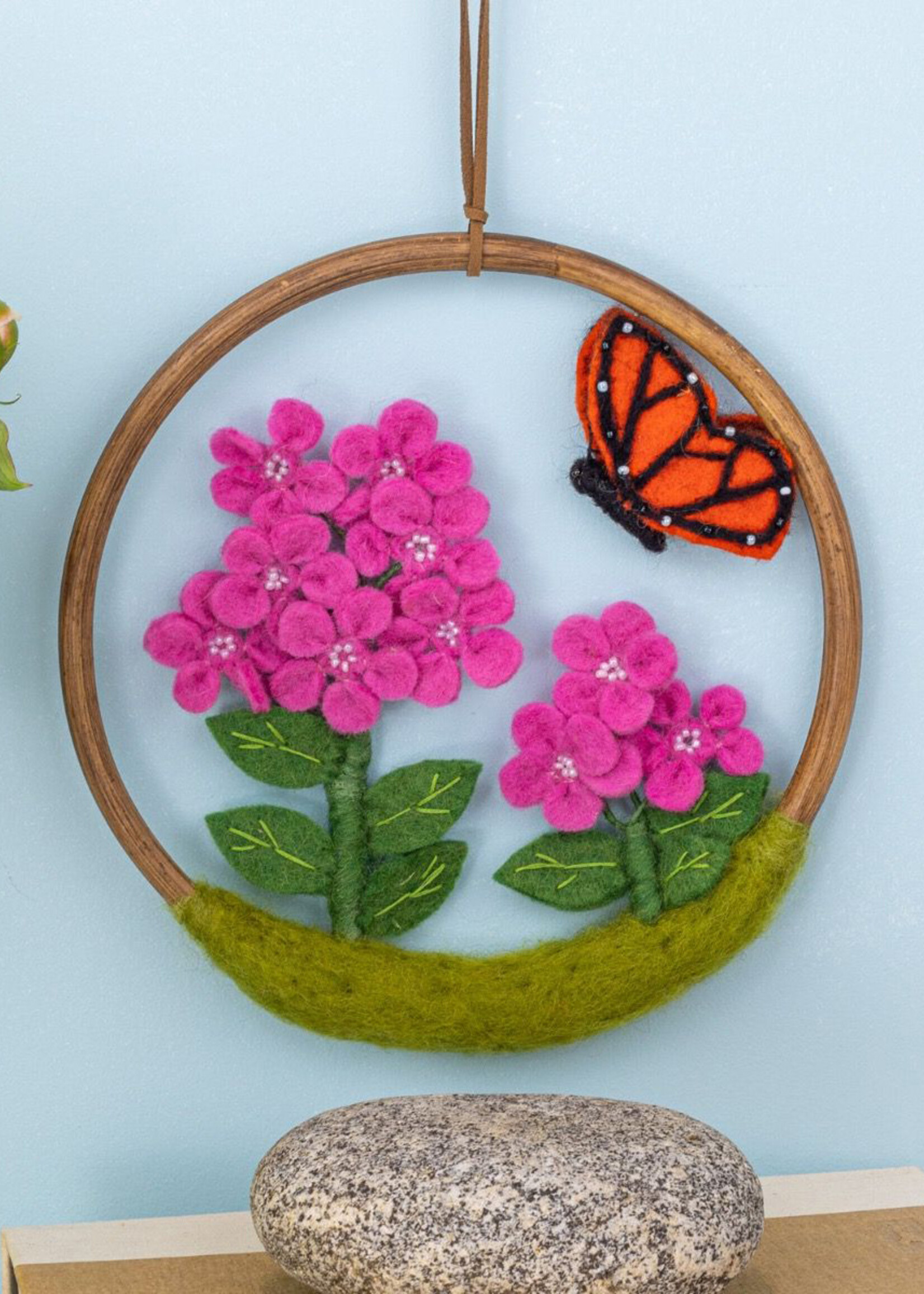 dZi Felt Milkweed Flower Ring