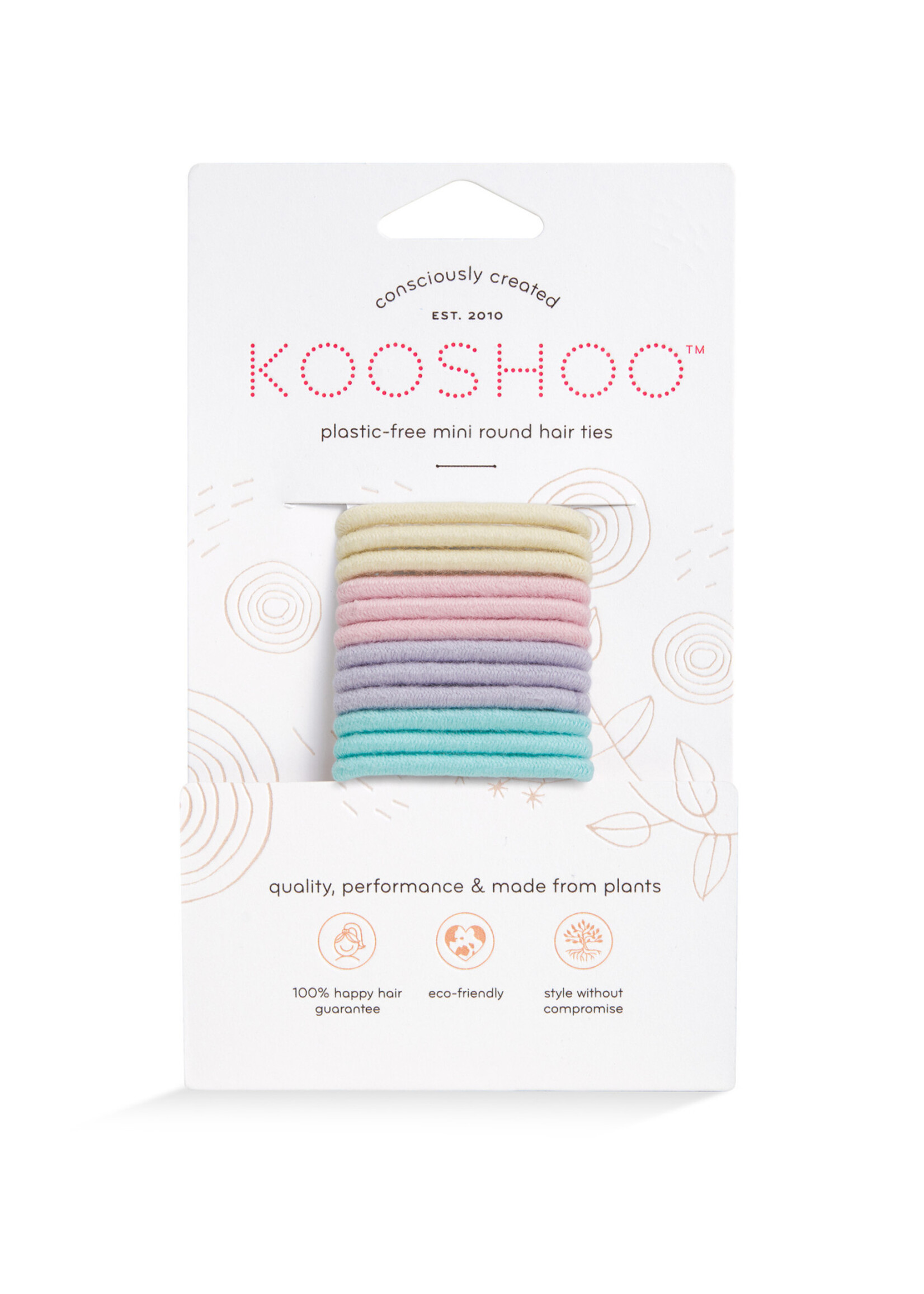 KooShoo FINAL SALE - Small Round Plastic-Free Hair Ties - 12 pack