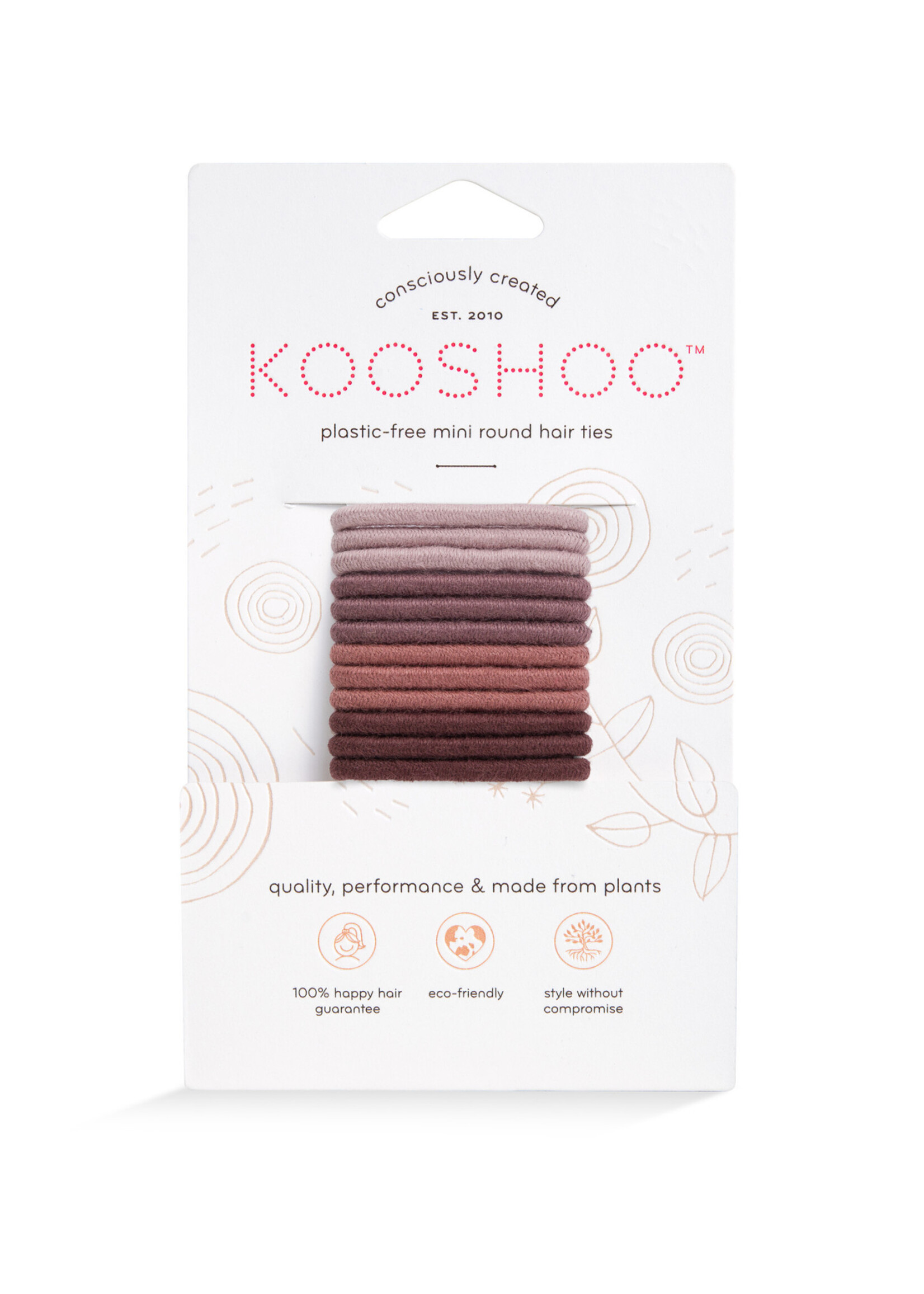 KooShoo FINAL SALE - Small Round Plastic-Free Hair Ties - 12 pack