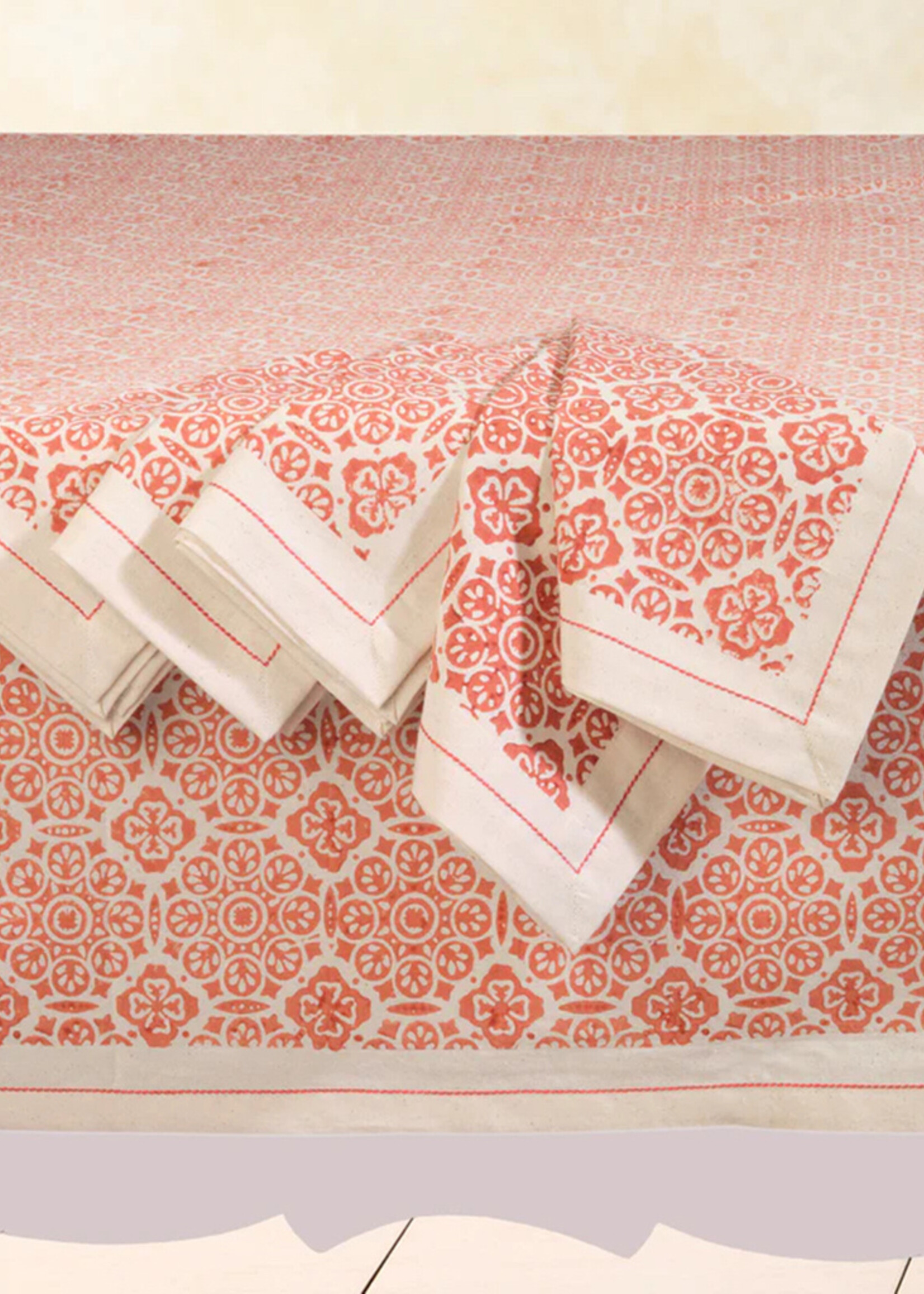 Sustainable Threads FINAL SALE - Mosaic Rose Pink Napkins - Set of 4