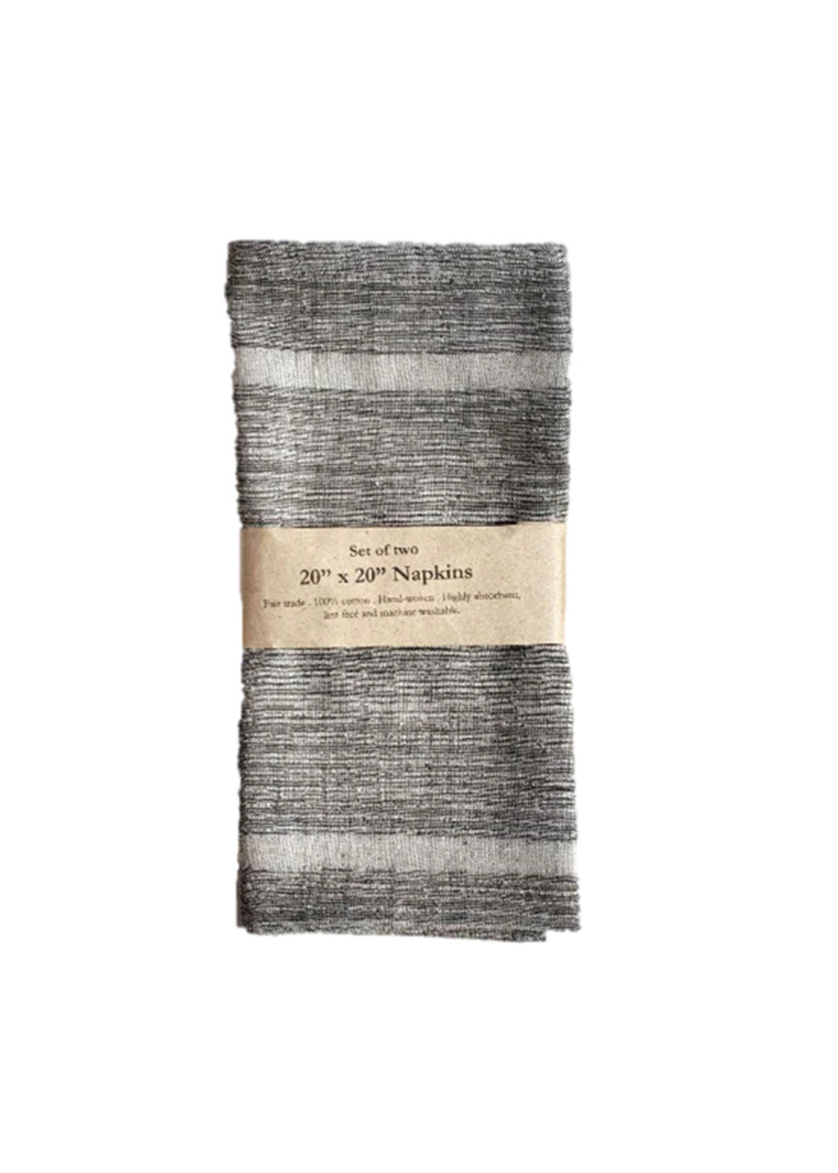 Sustainable Threads Slate Grey Napkins - Set of 2