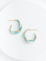 Starfish Project With a Twist Hoop Earrings - Mint