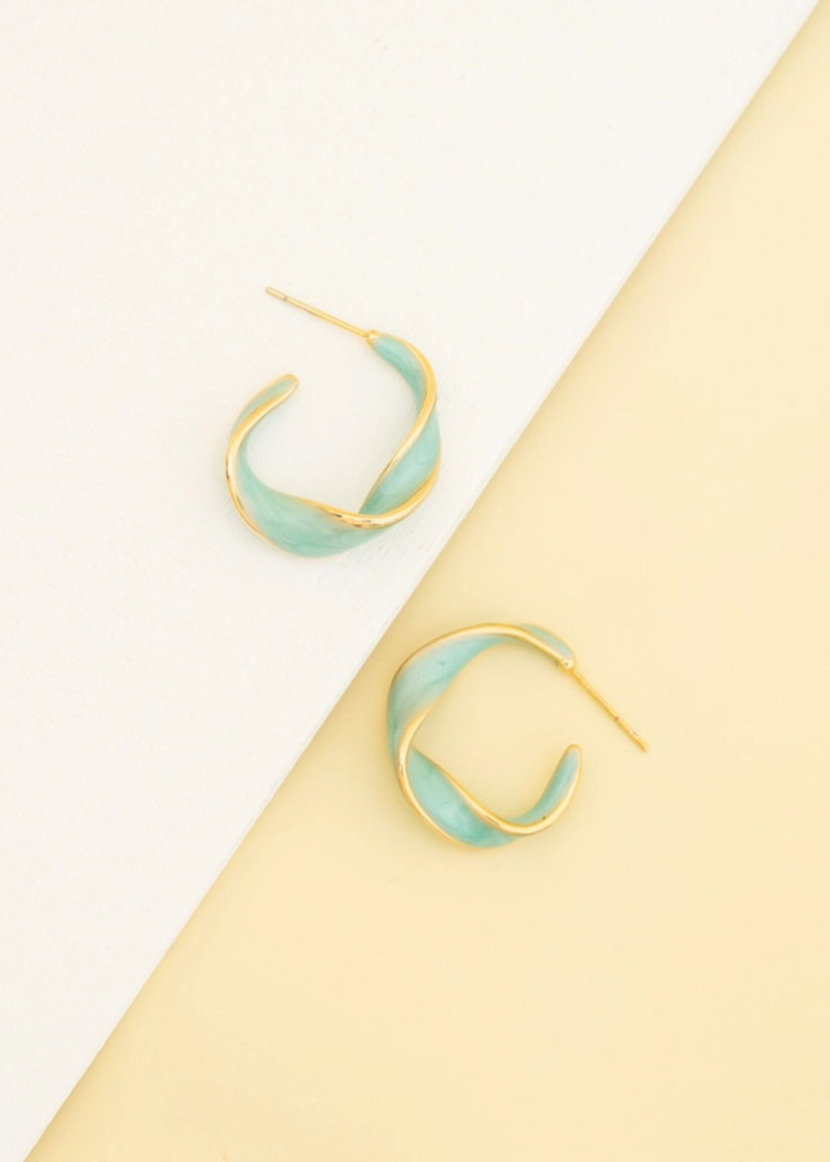 Starfish Project With a Twist Hoop Earrings - Mint