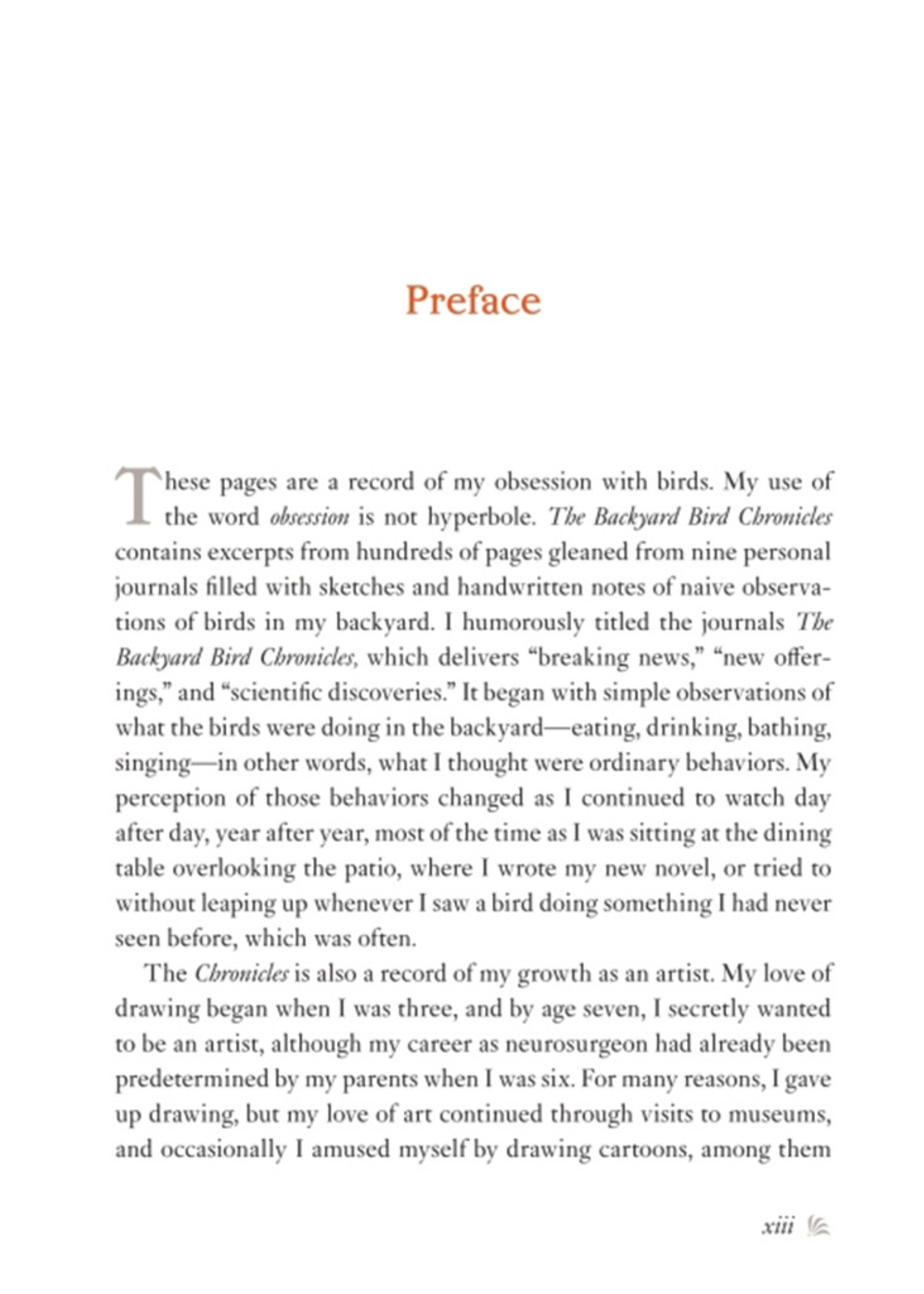 The Backyard Bird Chronicles Book