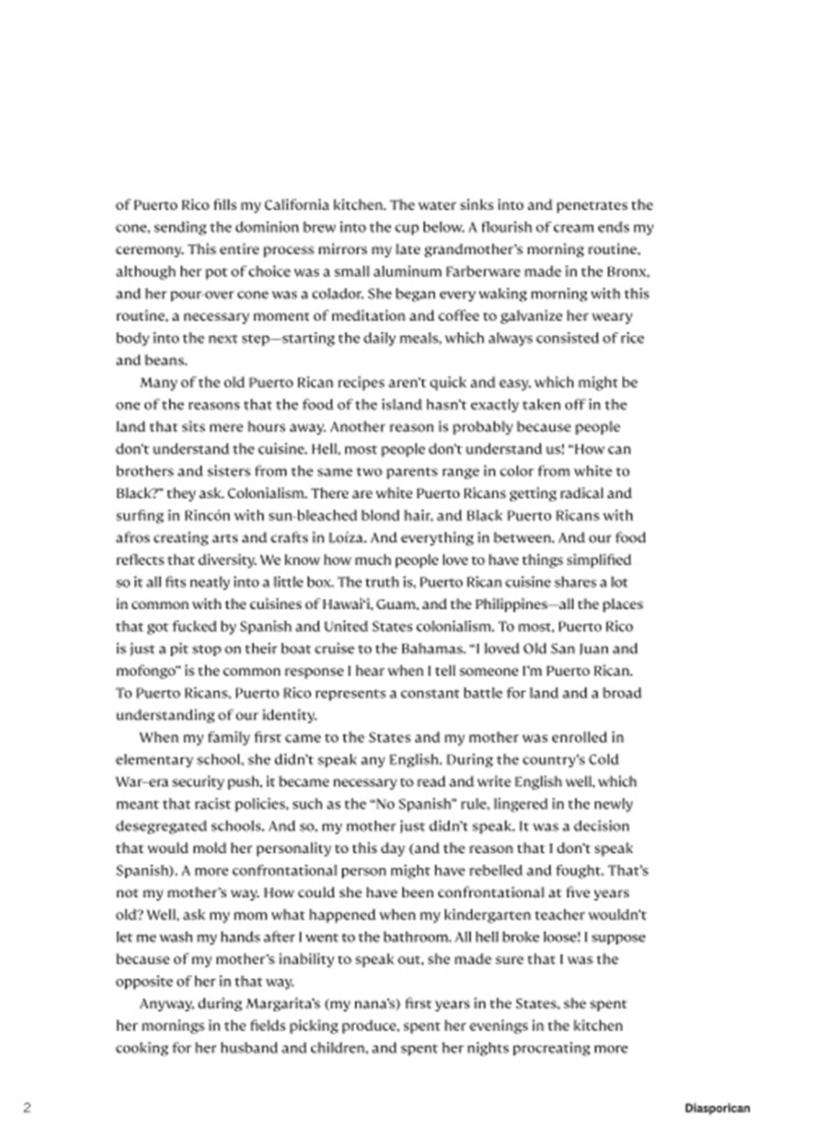 Diasporican Cookbook