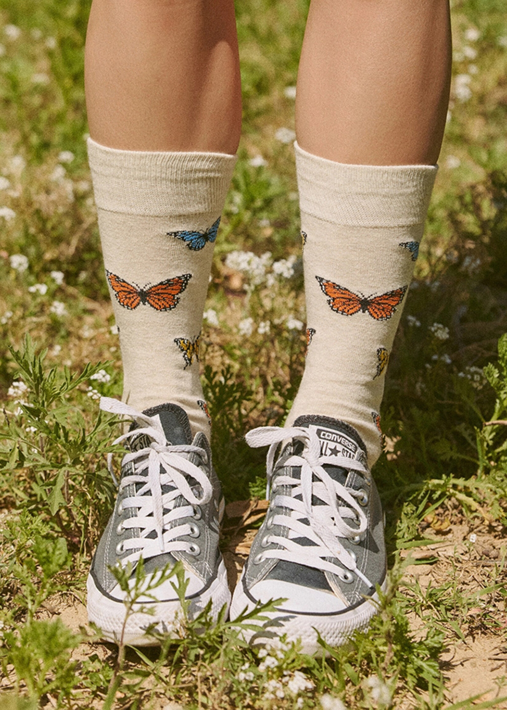 Conscious Step Men's Butterfly Socks - Protect Pollinators