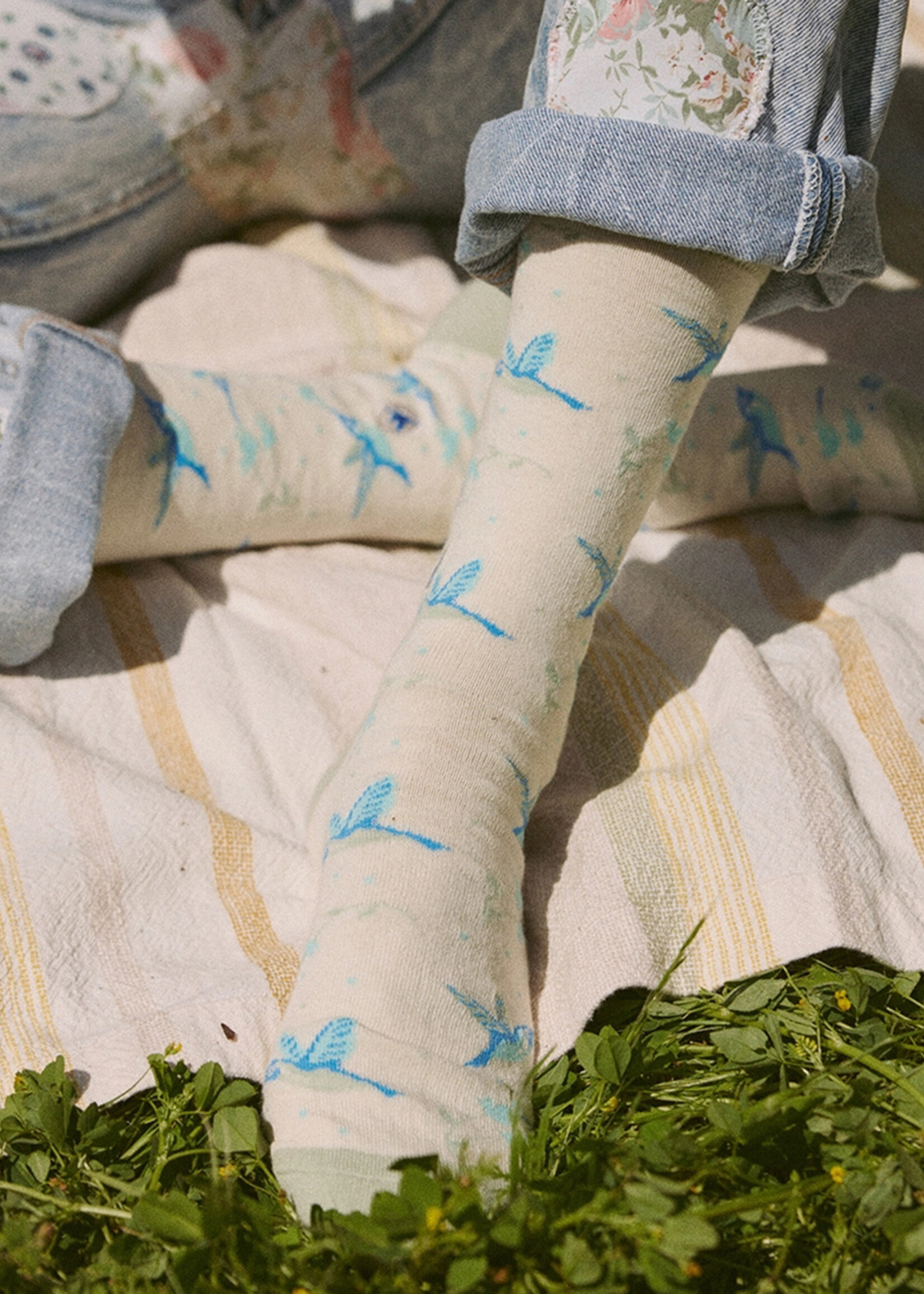 Conscious Step Women's Hummingbird Socks - Protect Pollinators